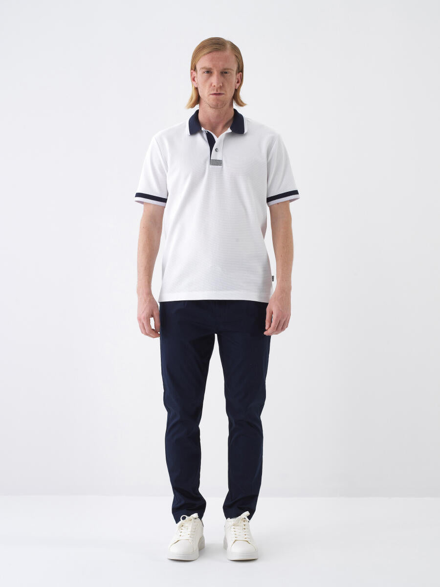 Xint Navy Slim Fit Cotton Jogger Pant With Elastic Waist