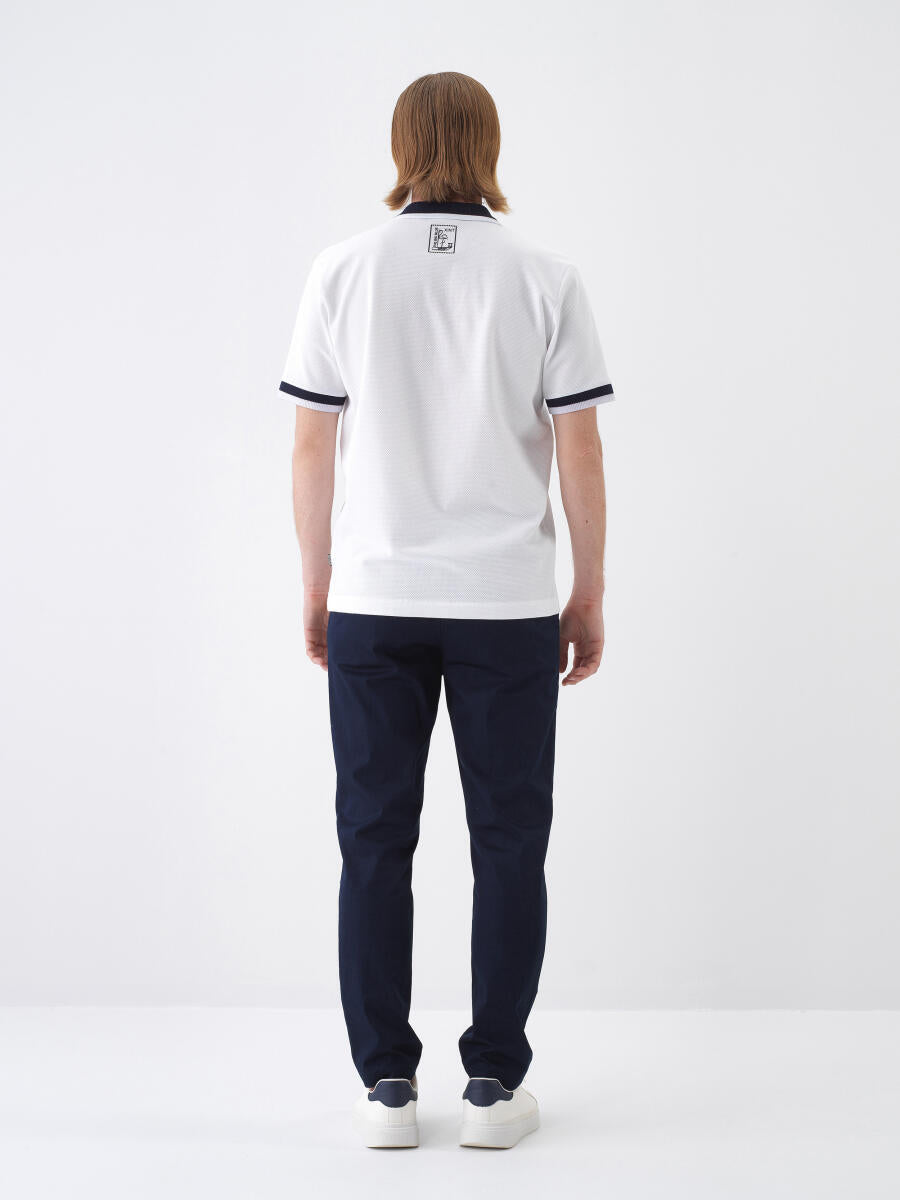 Xint Navy Slim Fit Cotton Jogger Pant With Elastic Waist