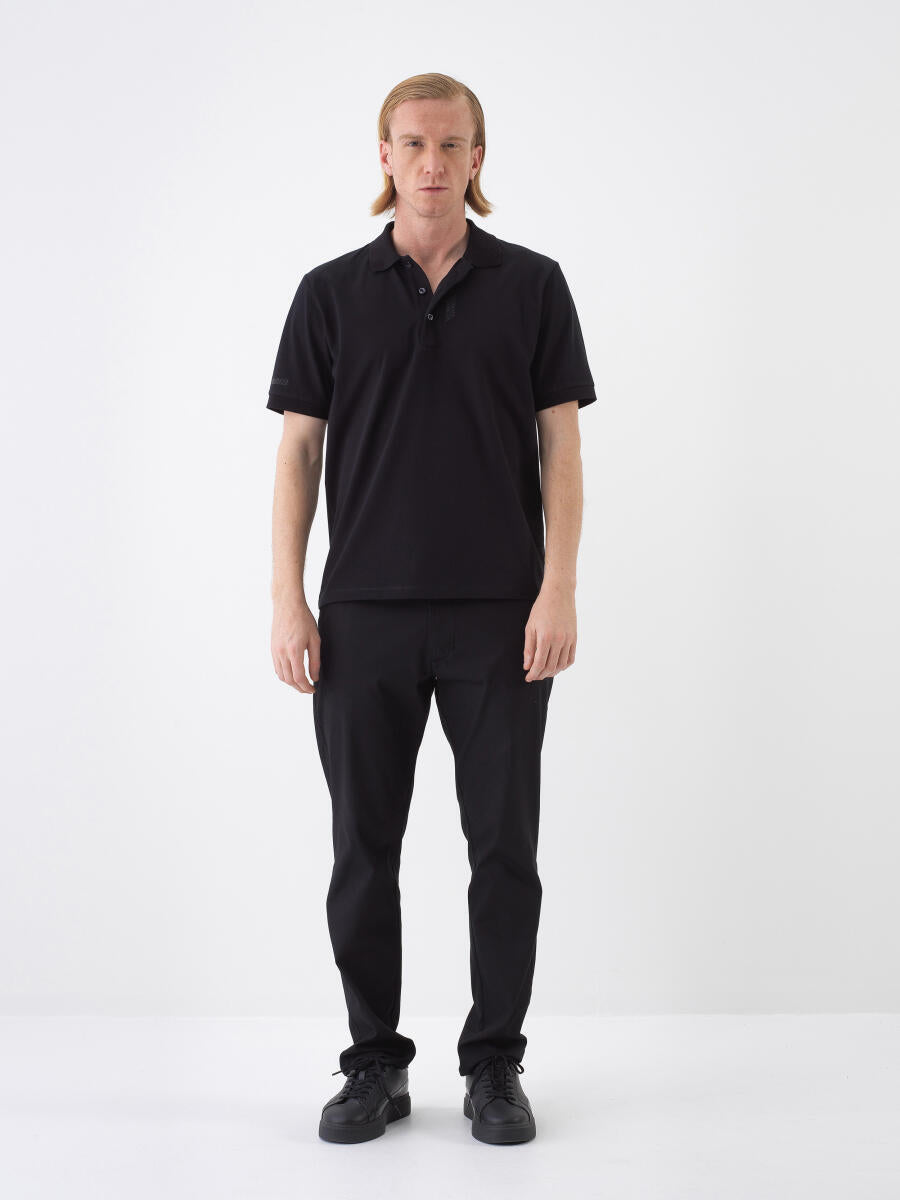 Xint Short Sleeved Black Polo
