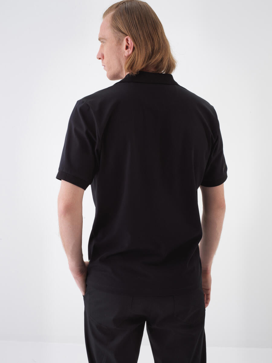 Xint Short Sleeved Black Polo