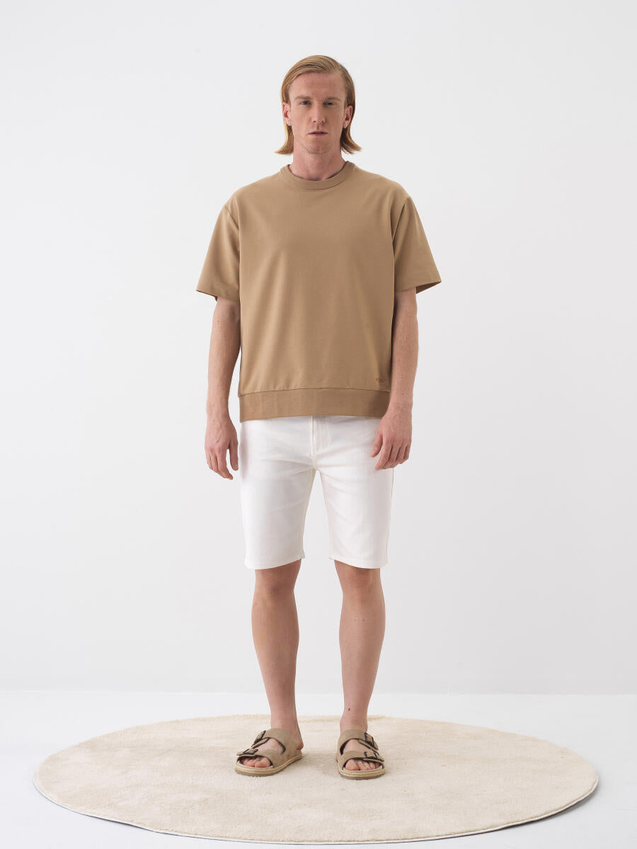 Xint Camel Oversized Plain T-shirt