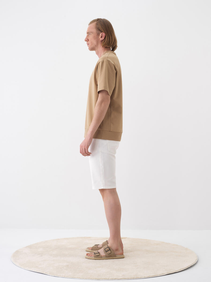 Xint Camel Oversized Plain T-shirt