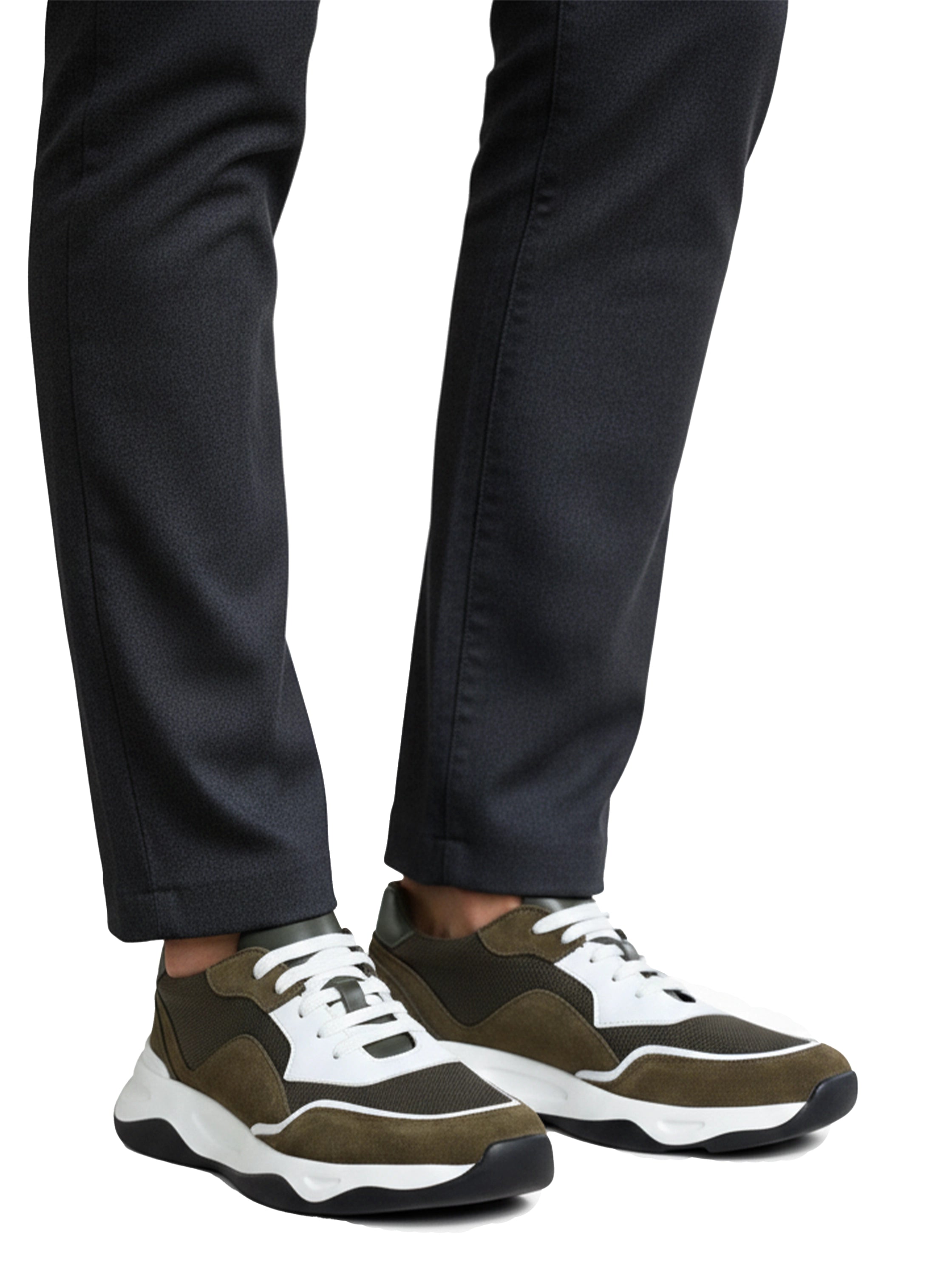 Kahki Casual Shoes Wtih White Insole