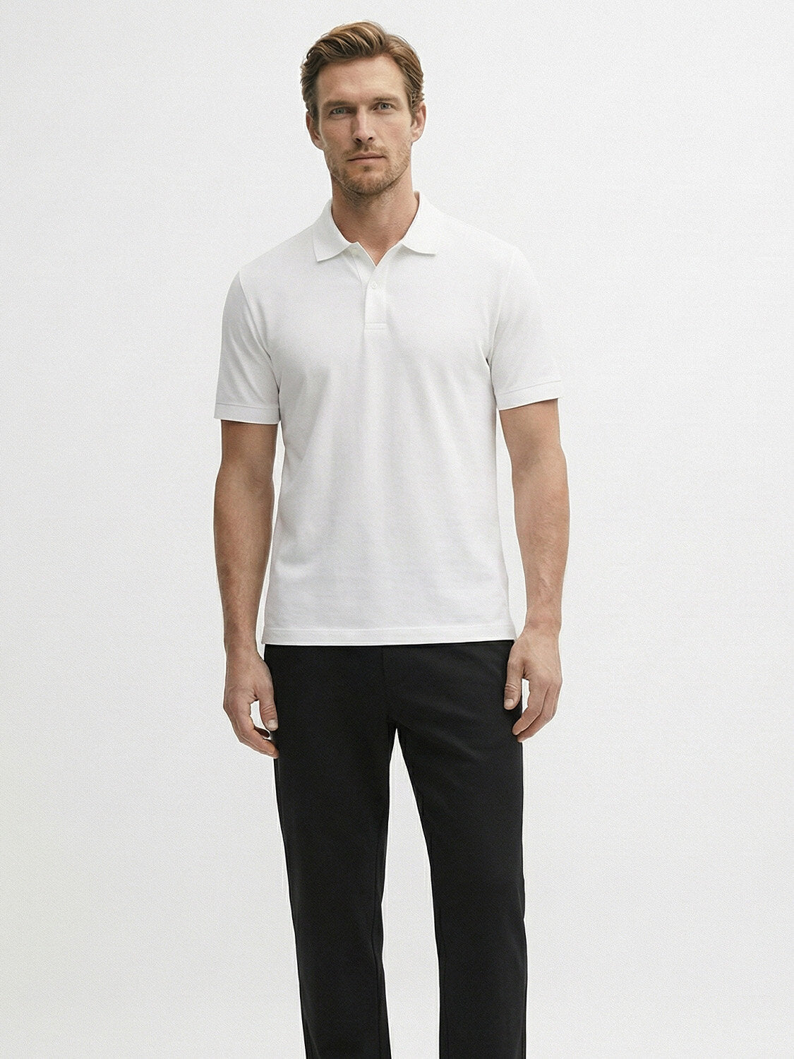 Xint White Regular Fit Polo