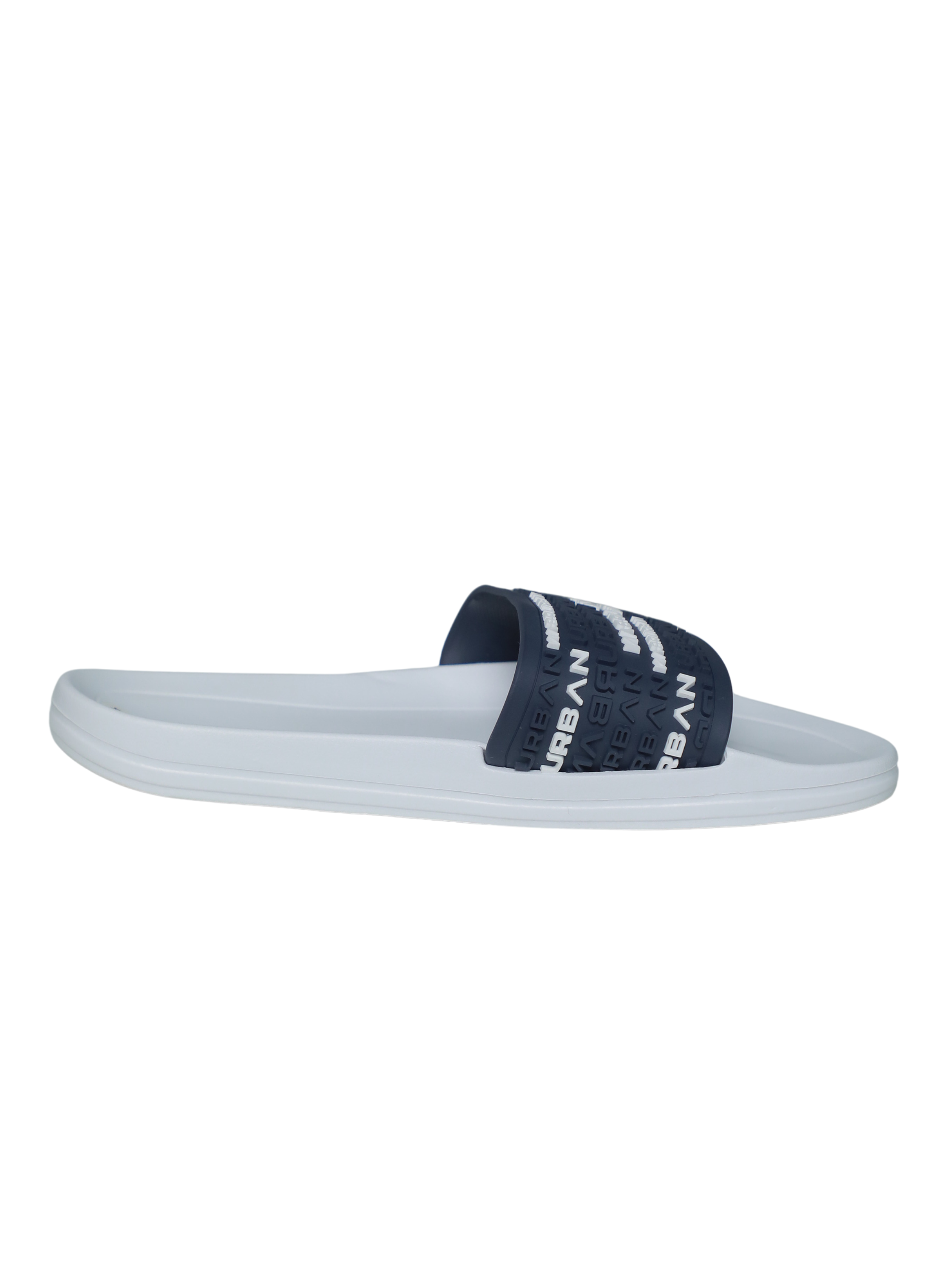 White Open Toe Slip On Slipper