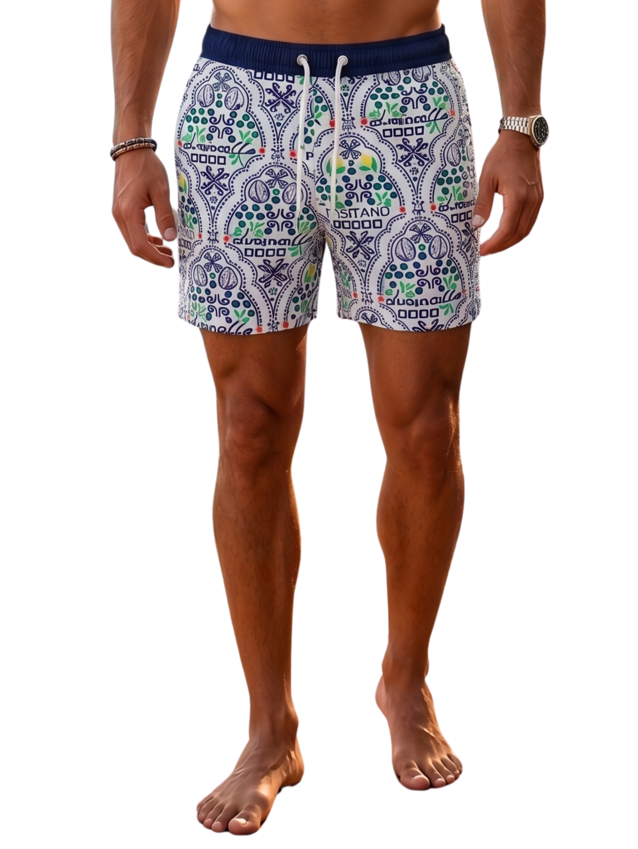 Xint Regular Fit Green Swim Short