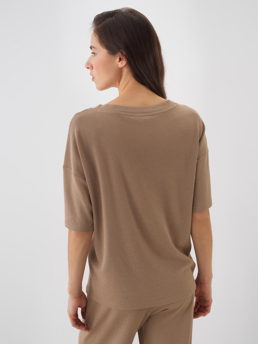 Xint Camel Oversize Cotton T-Shirt
