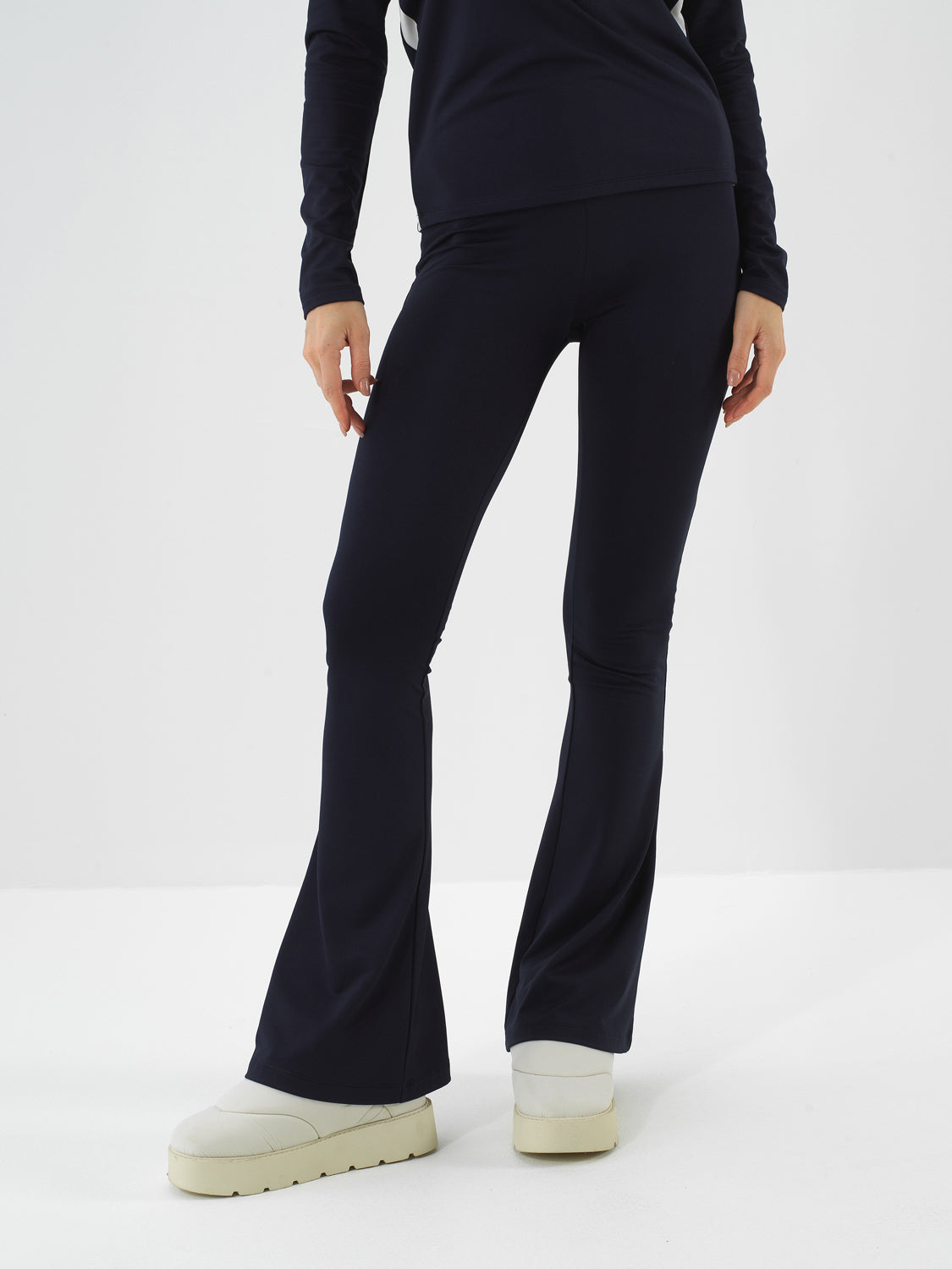 Xint Navy Flexible Textured Regular Fit Pant