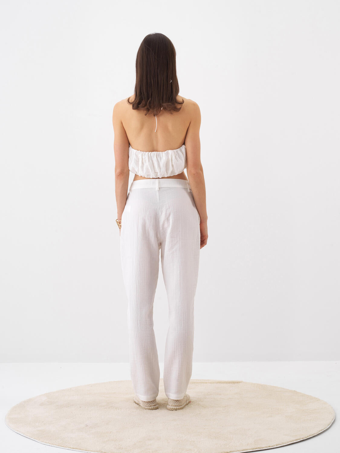 Xint Regular Fit Off White Pant