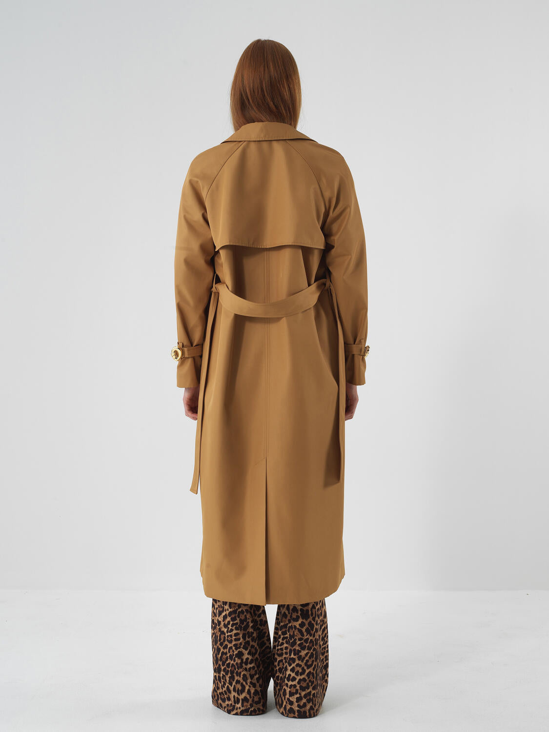 Xint Camel Regular Fit Trench Coat That Protects its From