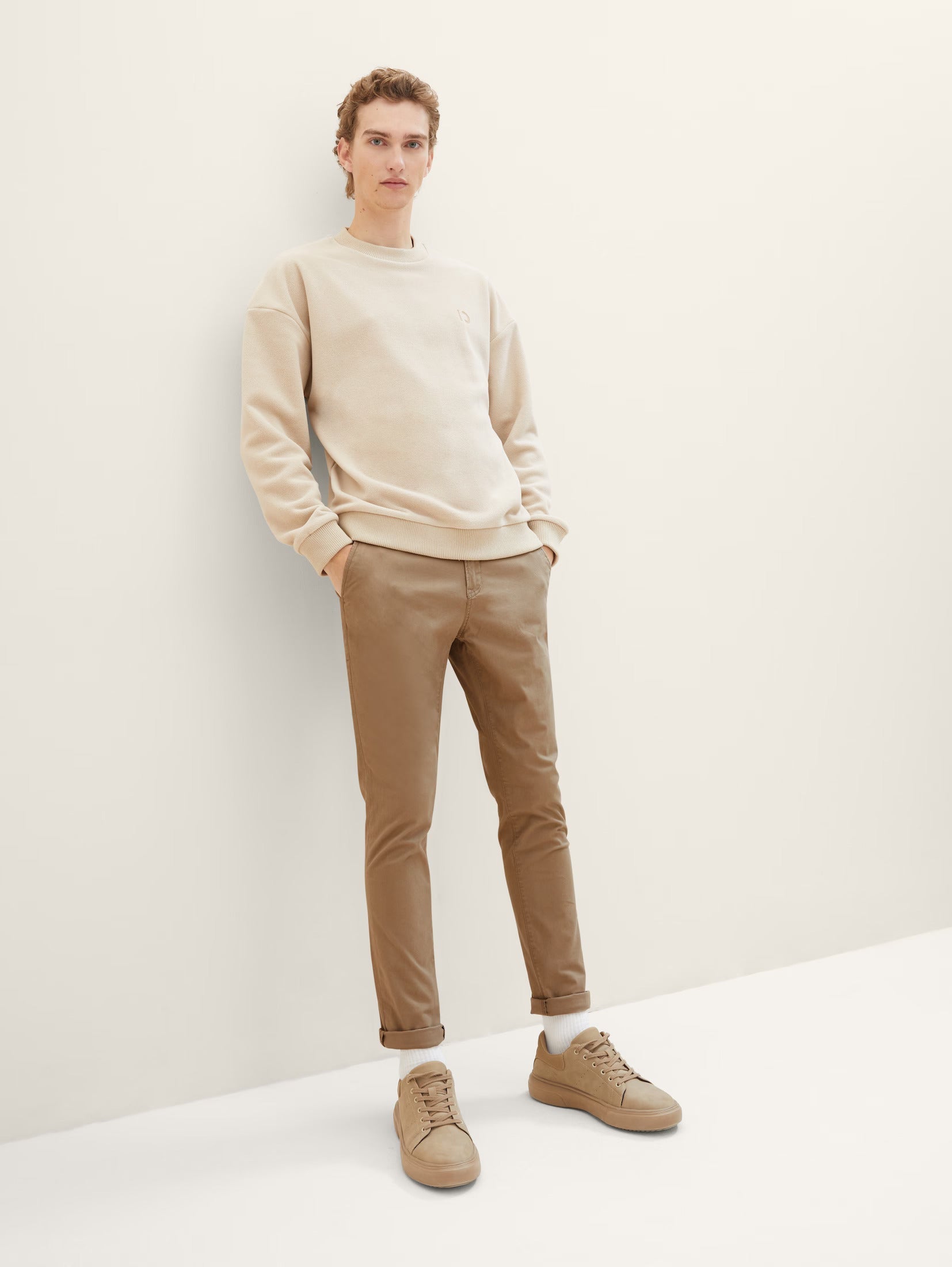 Tom Tailor Camel Chino With A Belt