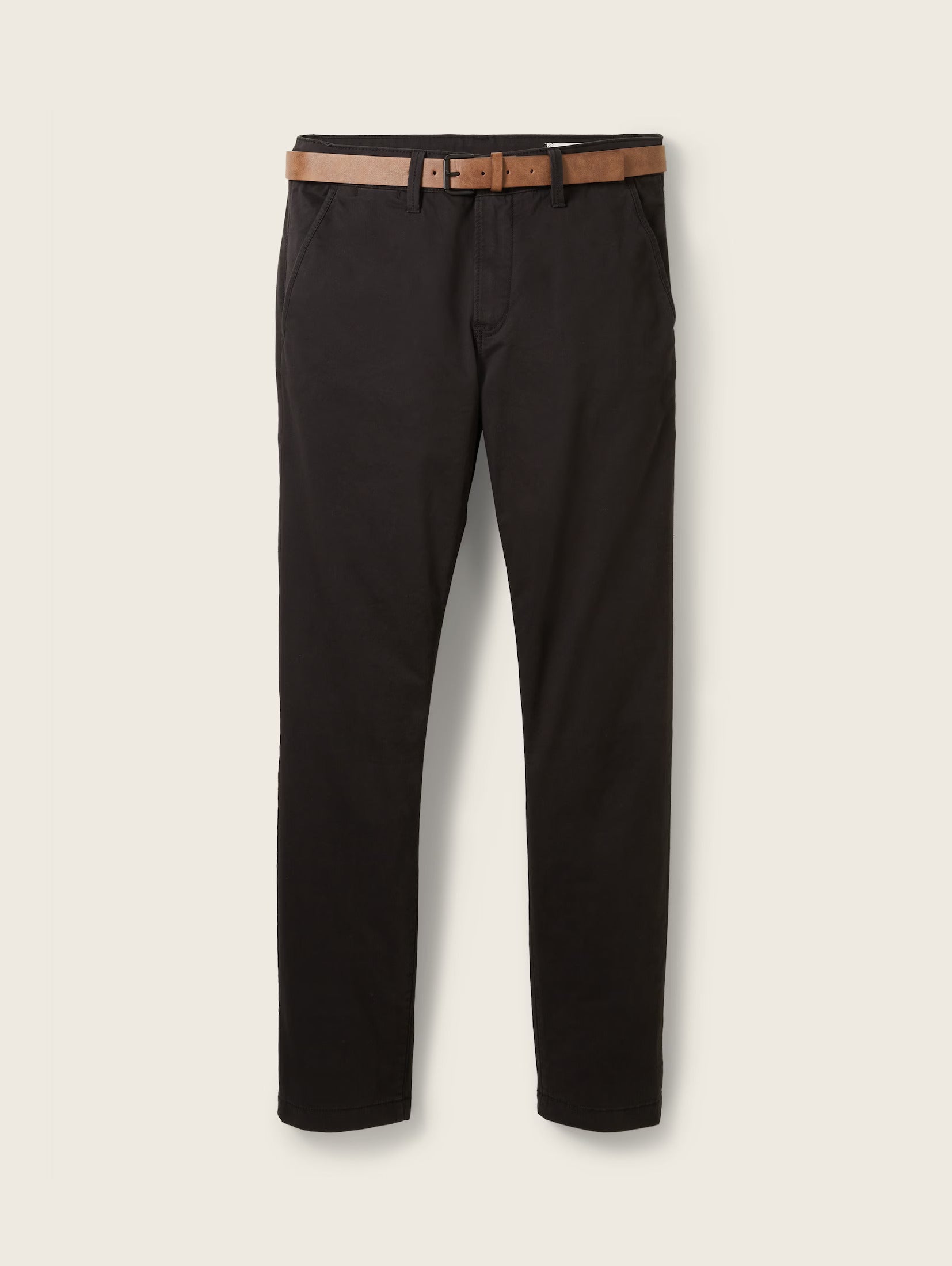 Tom Tailor Black Chino With A Belt