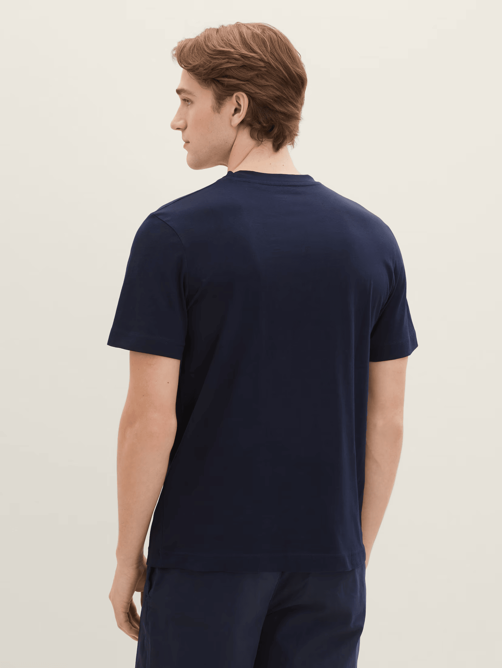 Tom Tailor Navy T-shirt With A Print