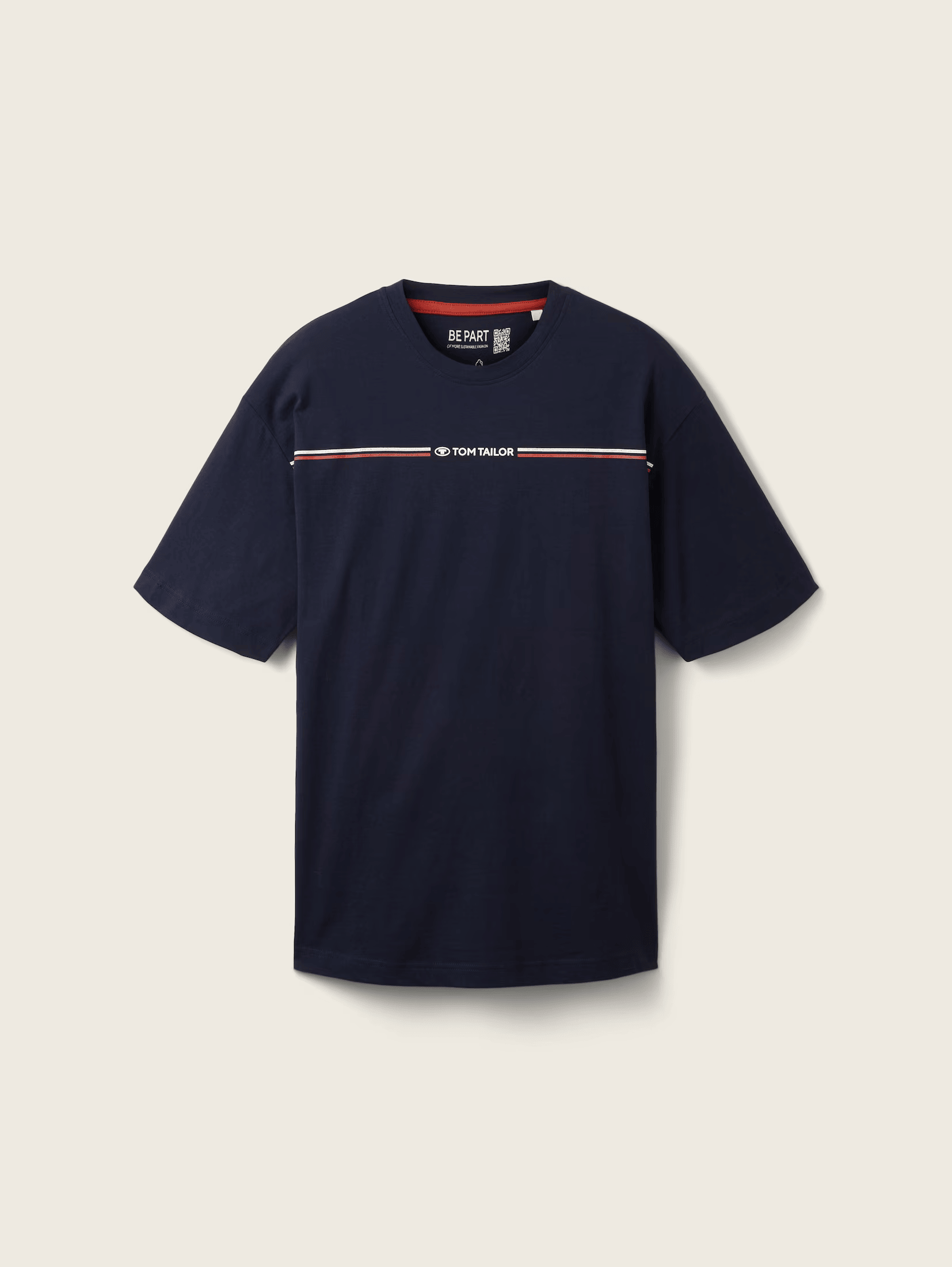 Tom Tailor Navy T-shirt With A Print