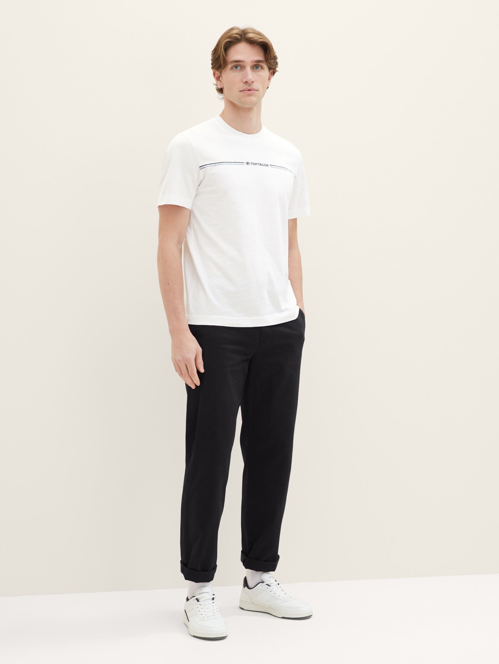 Tom Tailor White T-shirt With A Print
