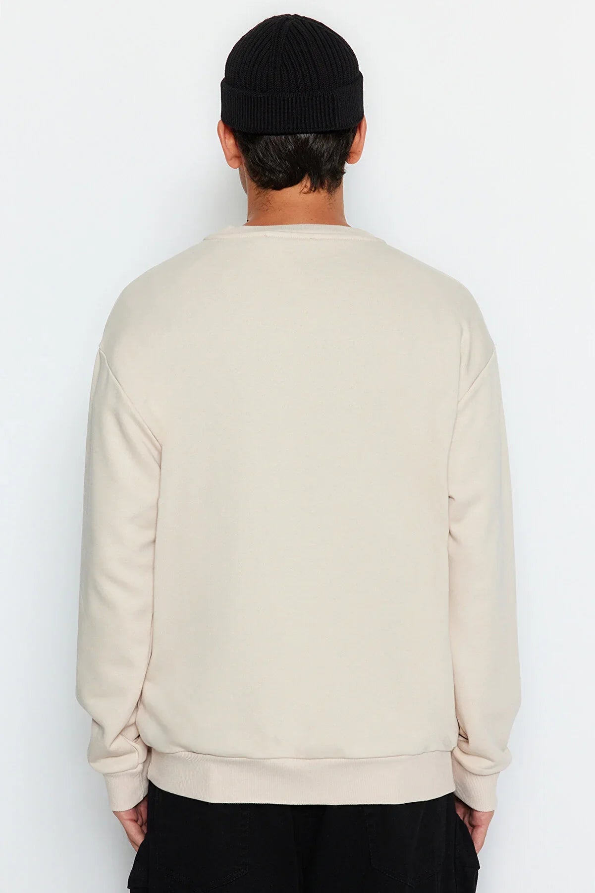 Trendyol Picture Printed Beige Pullover