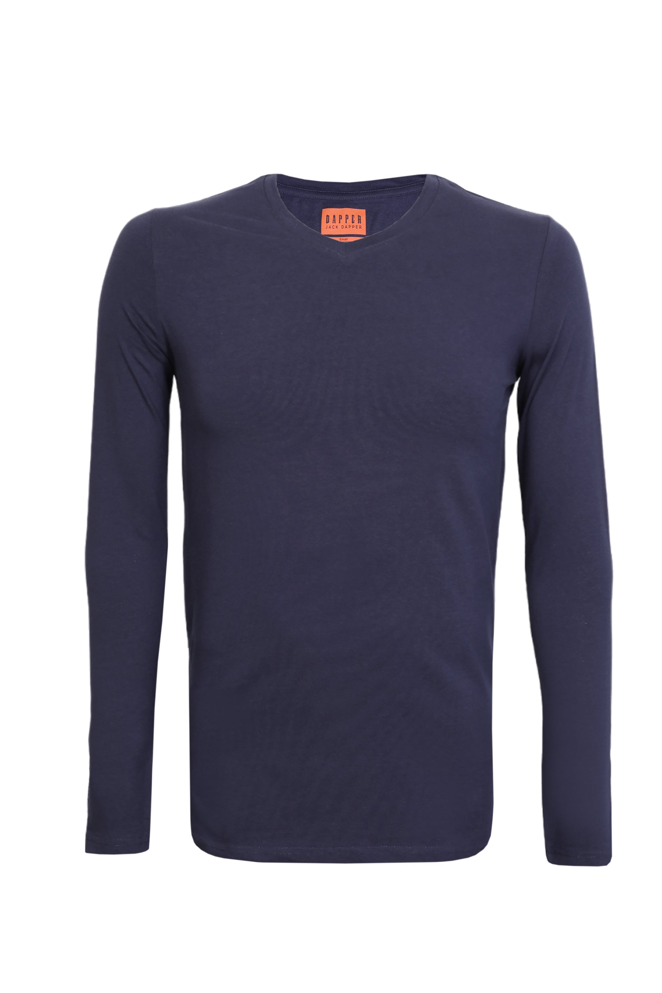 Jack Dapper Long Sleeved Navy Basic V-Neck
