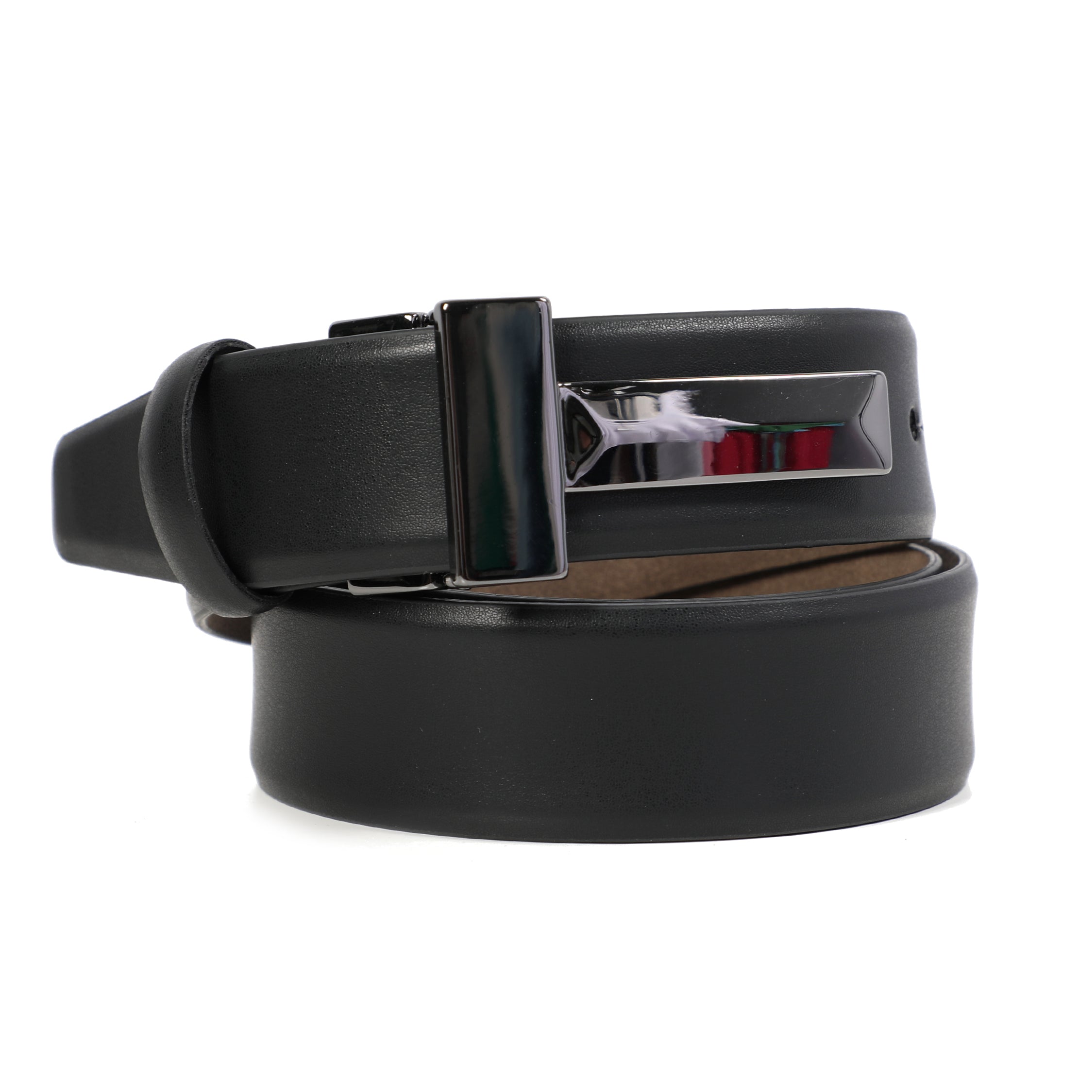 Casual Black Belt With Designed Buckle