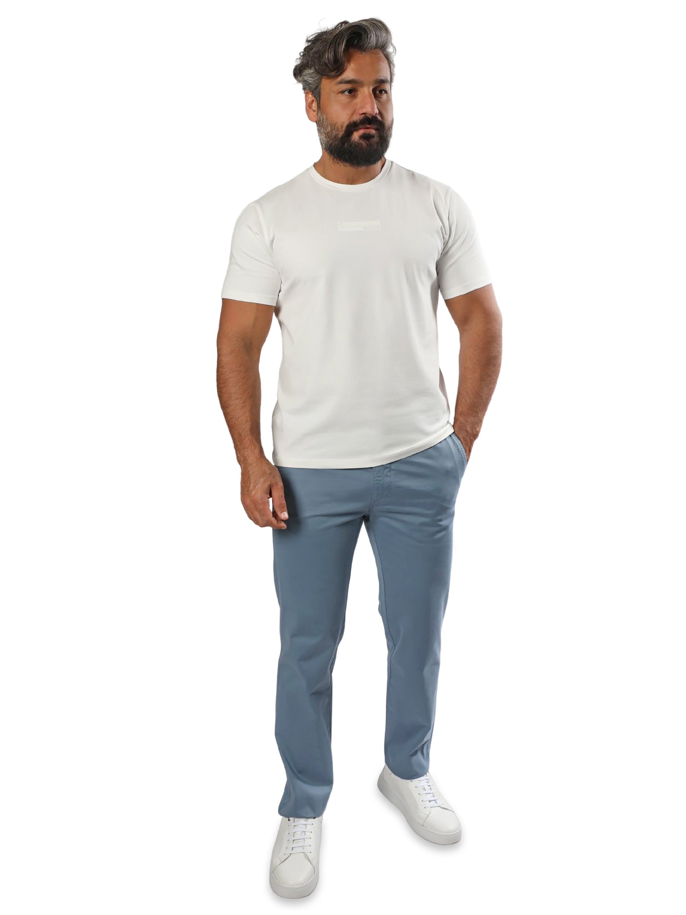 Men Blue Regular Chino Pants