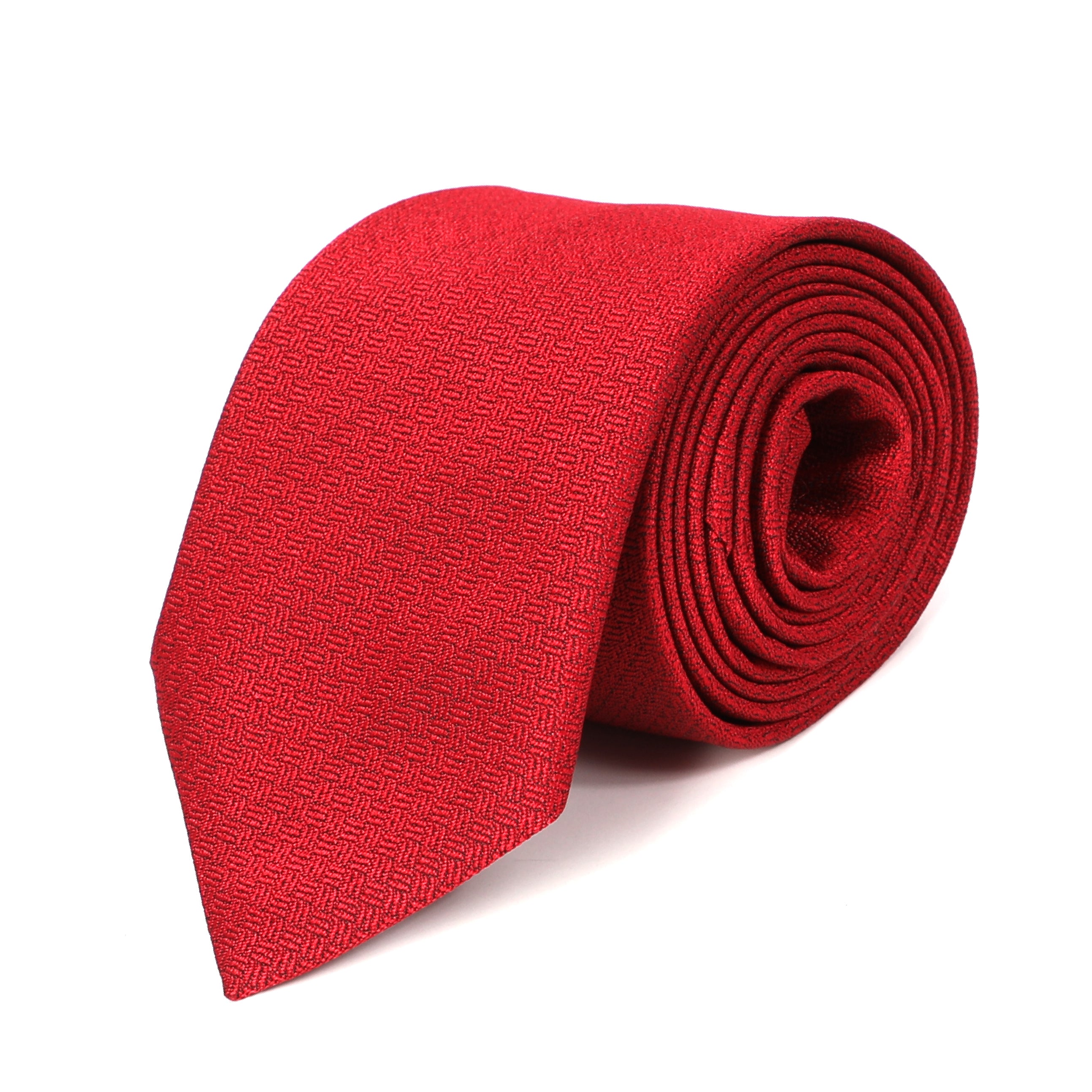 Men Red Tie With Unique Design