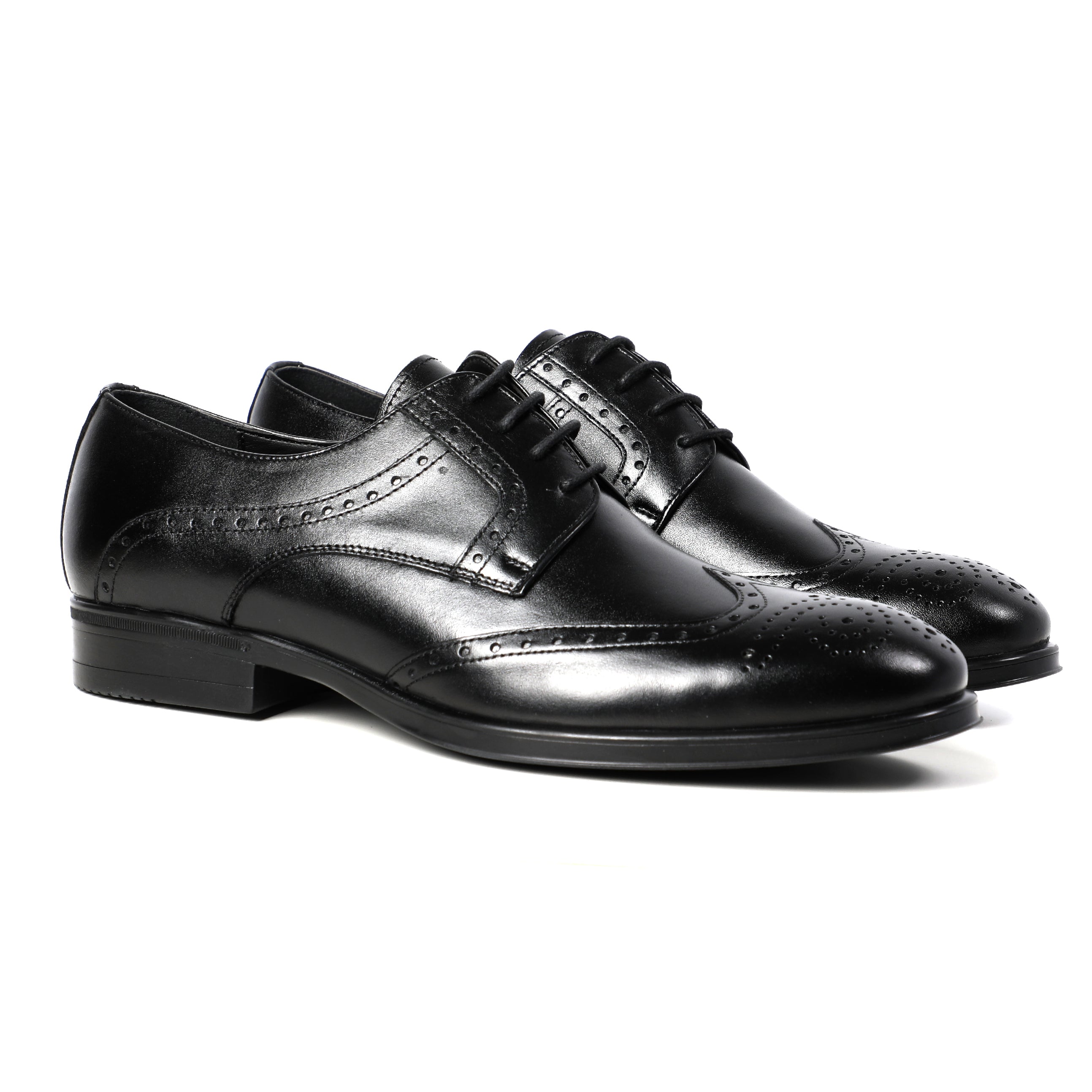 Men Handcrafted Black Classic Shoes