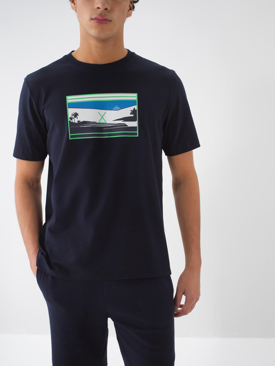 Xint Navy Short Sleeve T-shirt