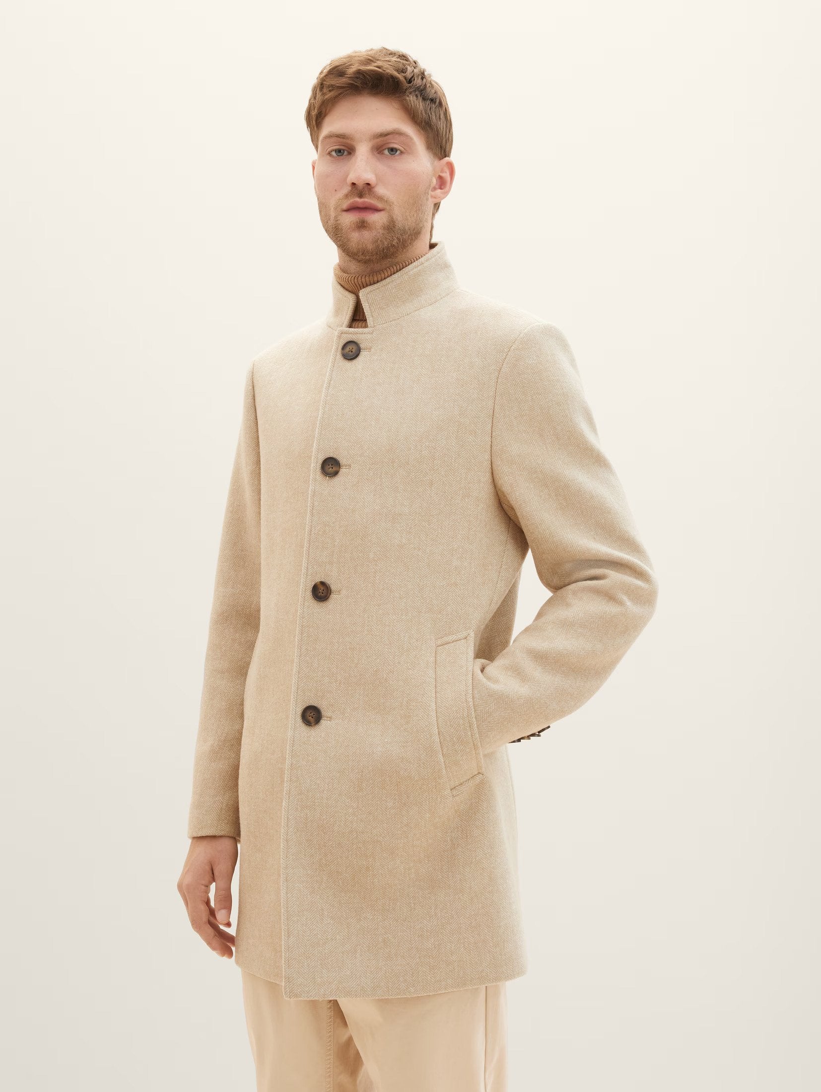 Tom Tailor Beige Wool Coat