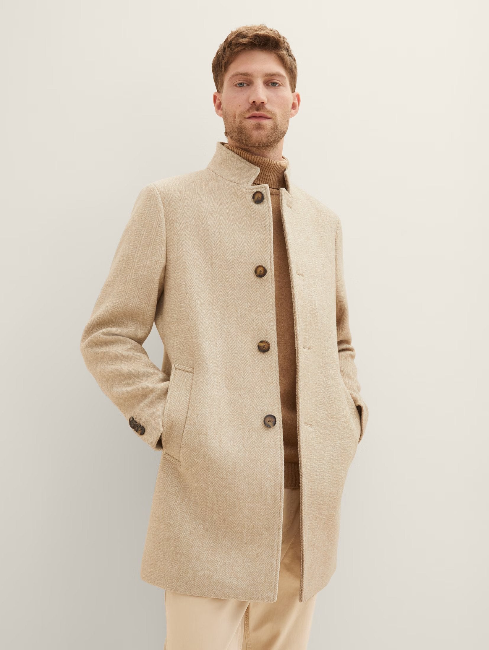 Tom Tailor Beige Wool Coat