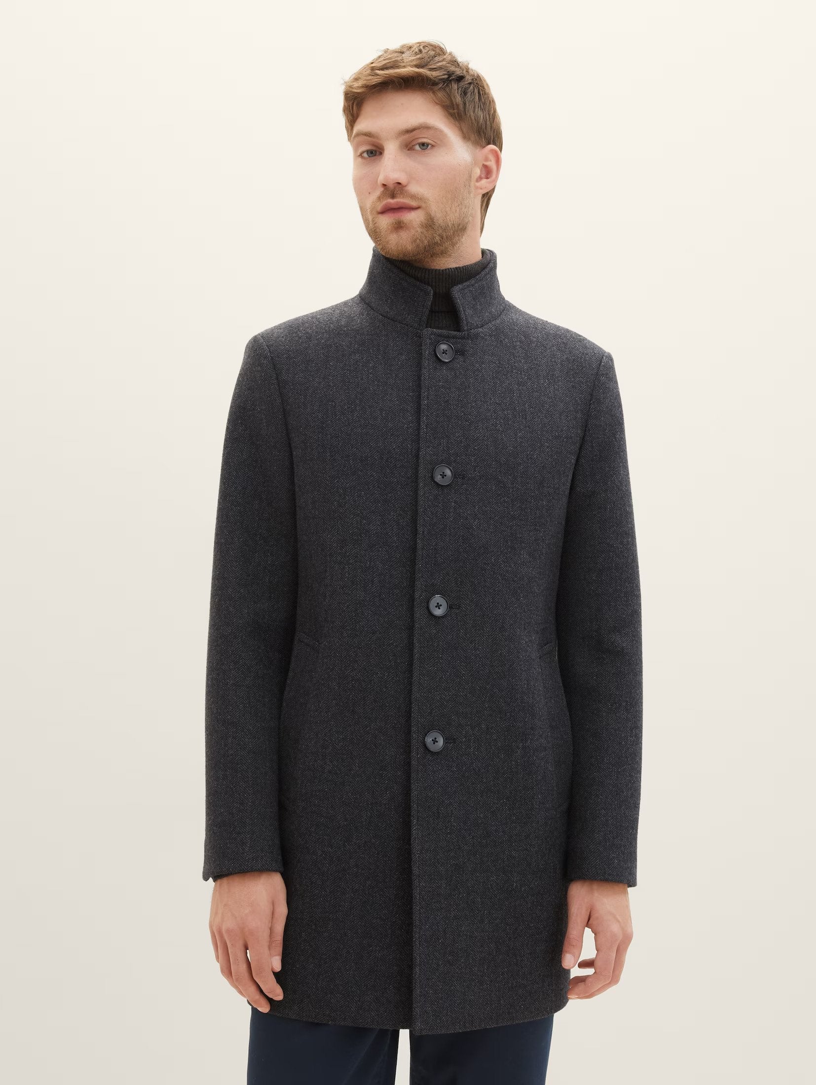 Tom Tailor Antrasit Wool Coat