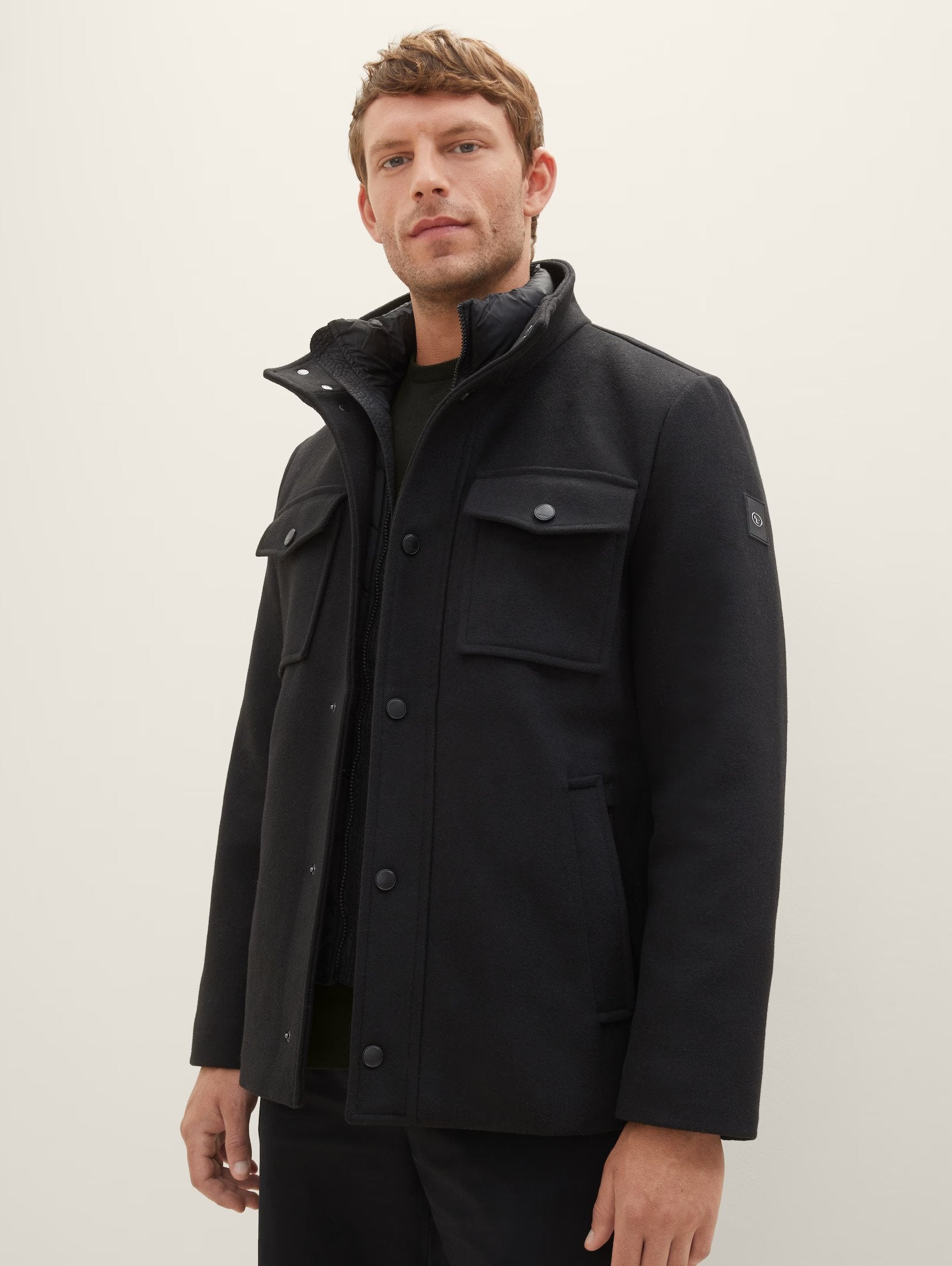 Tom Tailor Double Phased Black Jacket