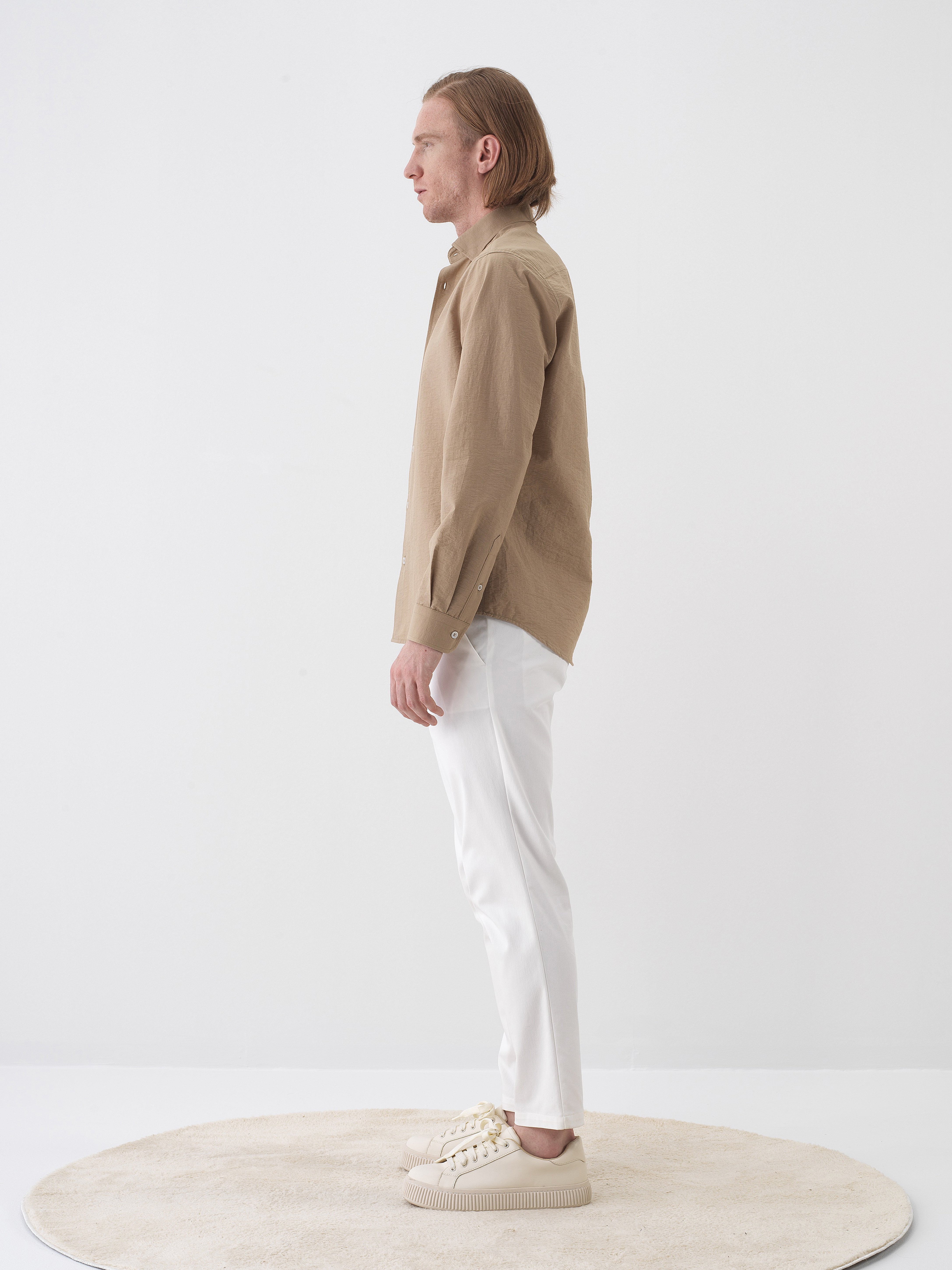 Xint Off White Pant With Zippered Closable Side Pockets