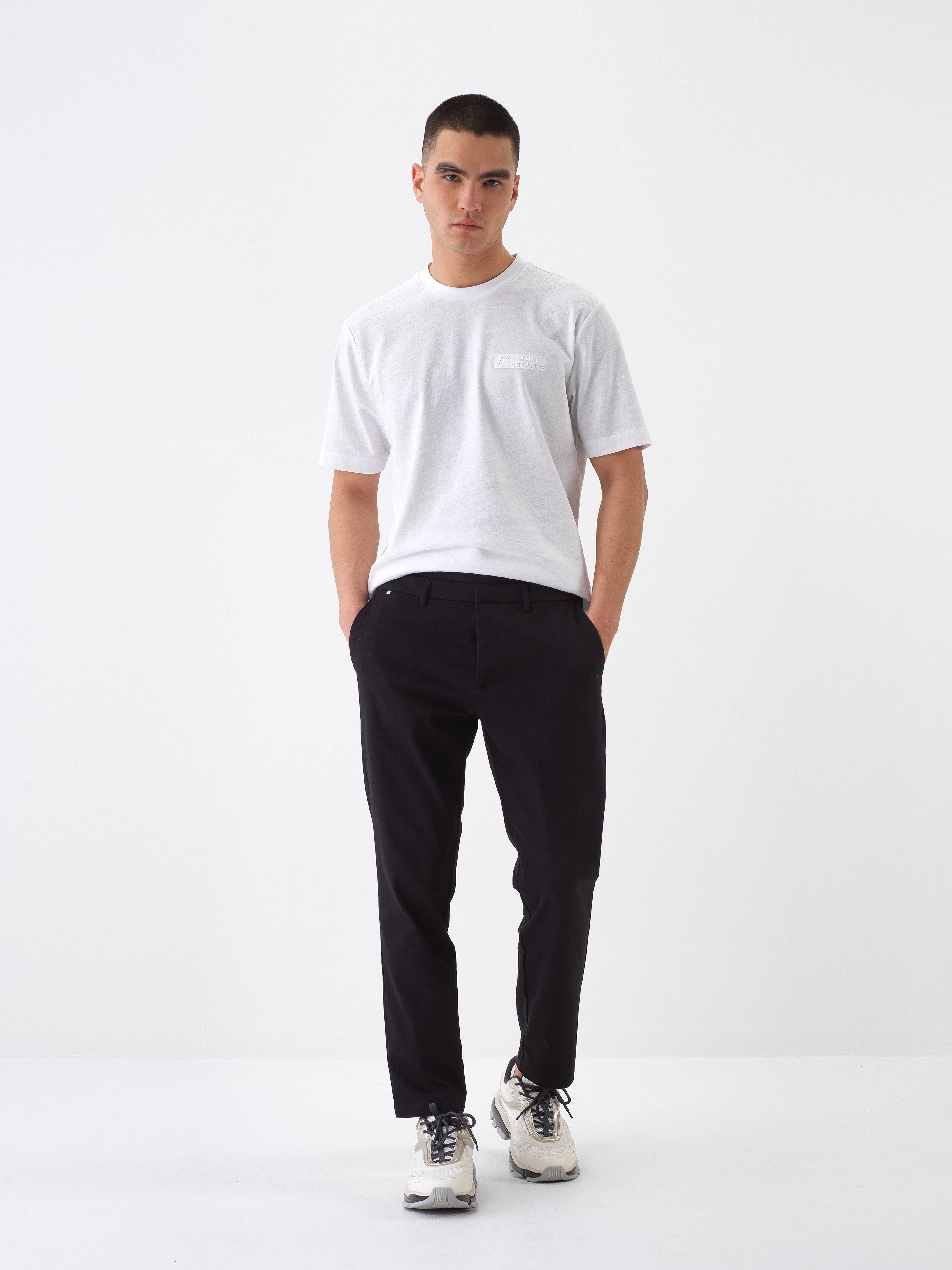 Xint Black Pant With Zippered Closable Side Pockets