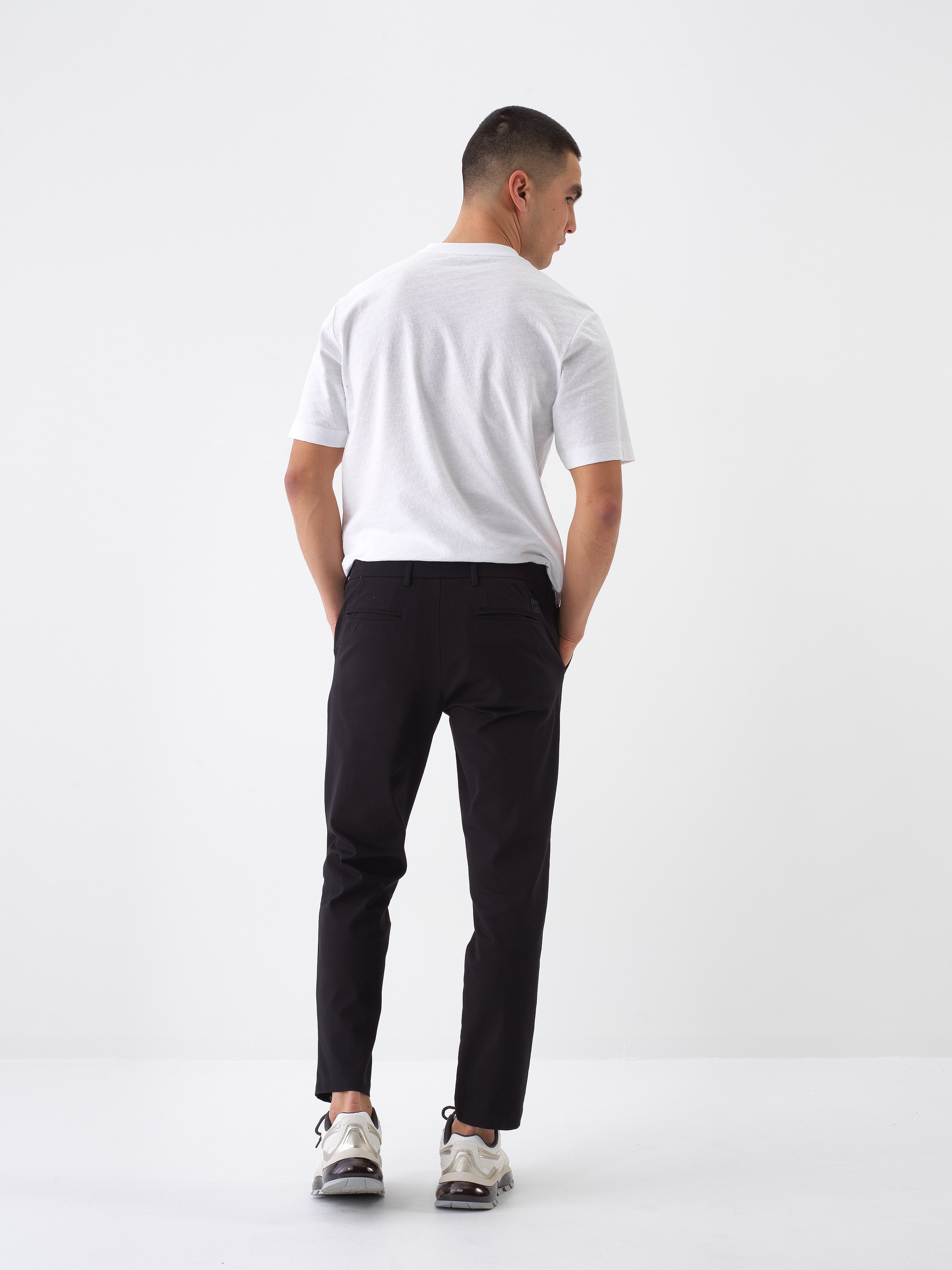 Xint Black Pant With Zippered Closable Side Pockets