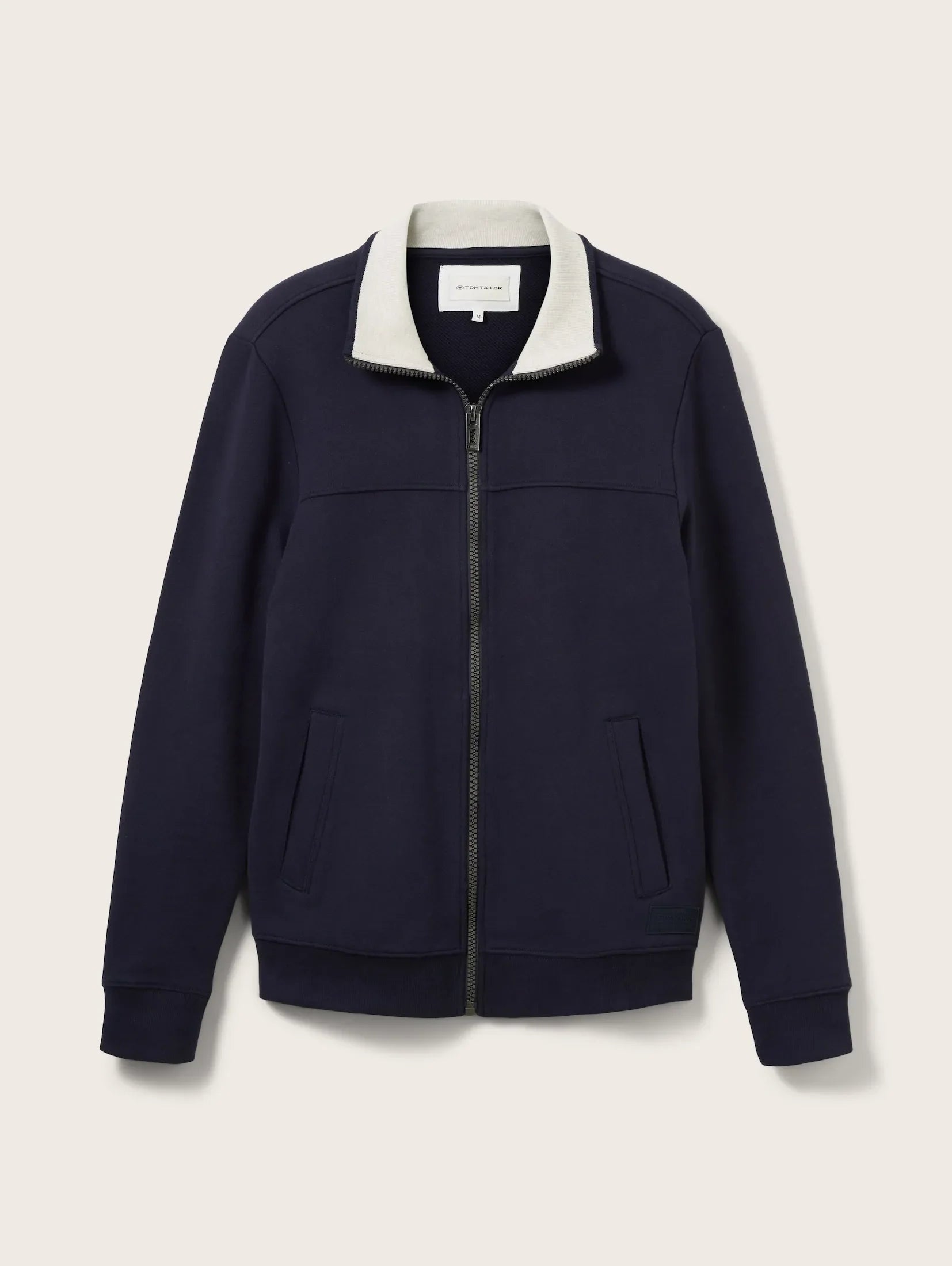 Tom Tailor Navy Jacket With Decorative Stitching