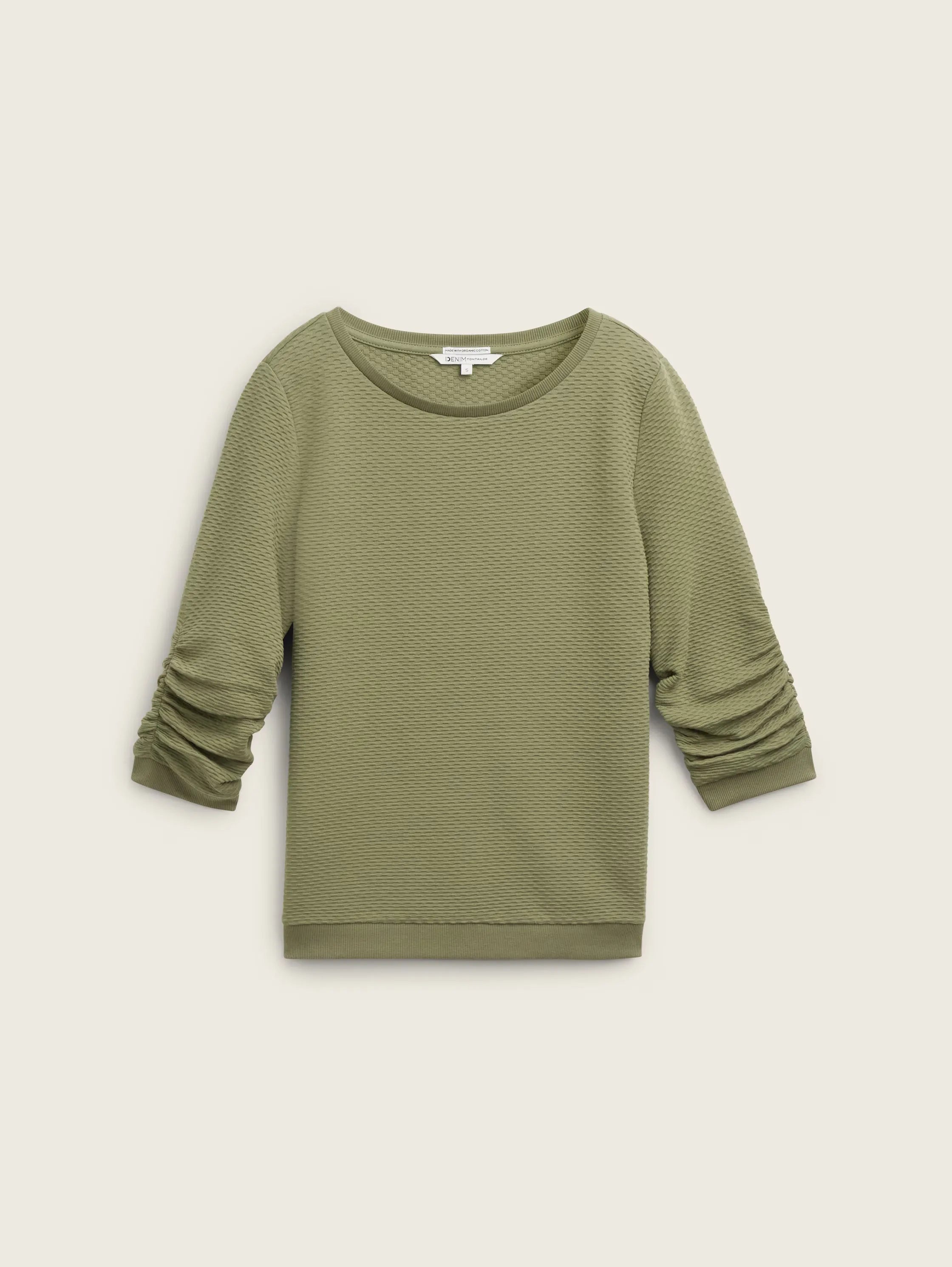 Tom Tailor Green Textured Sweater