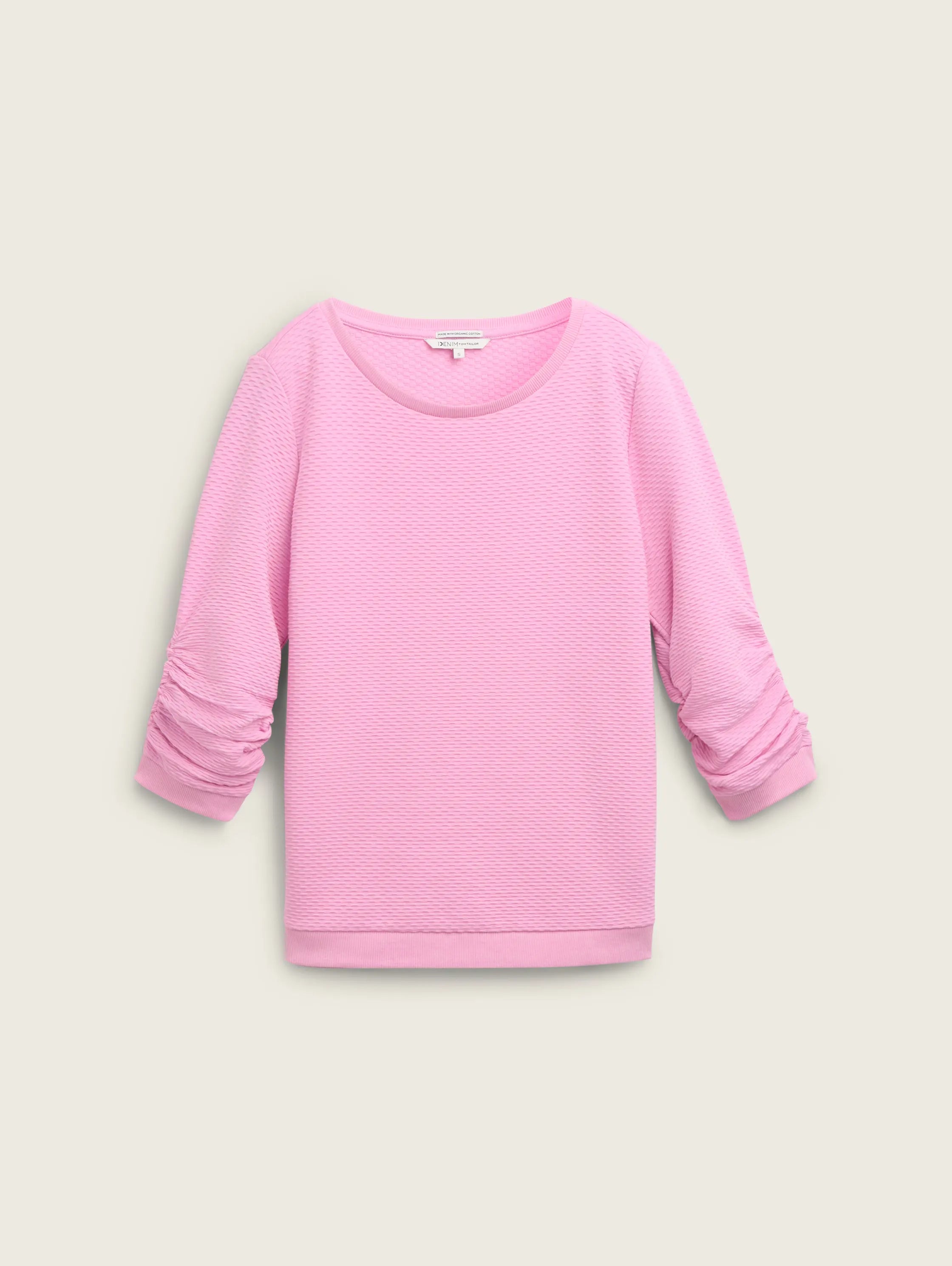 Tom Tailor Pink Textured Sweater