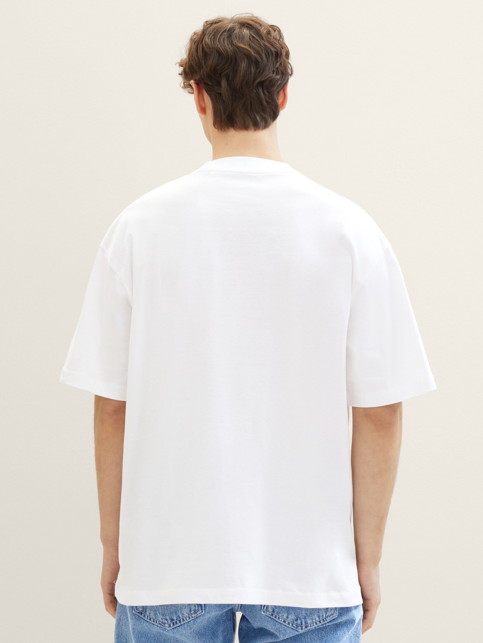 Tom Tailor White Oversized T-Shirt