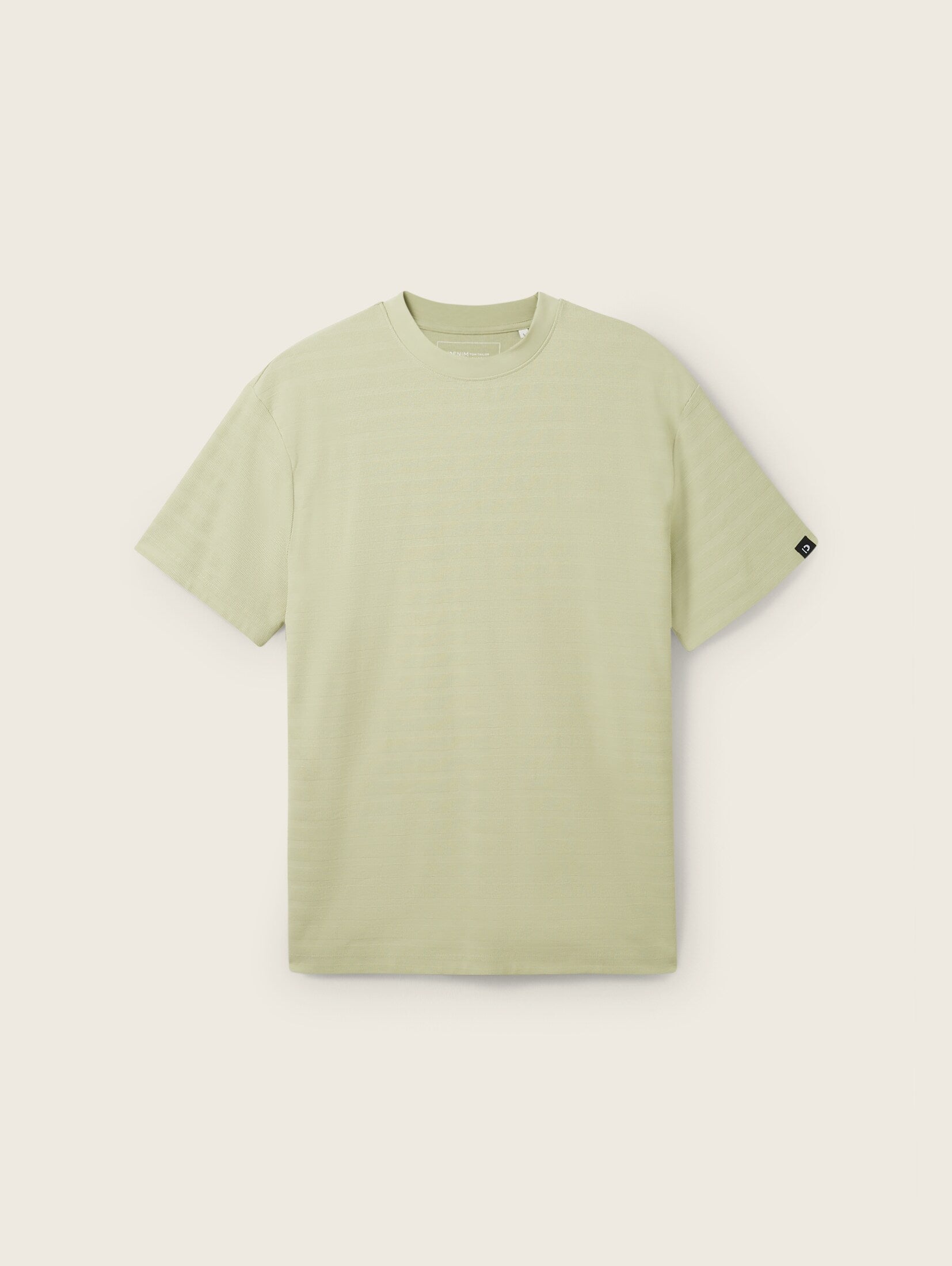 Tom Tailor Light Khaki T-Shirt With Texture