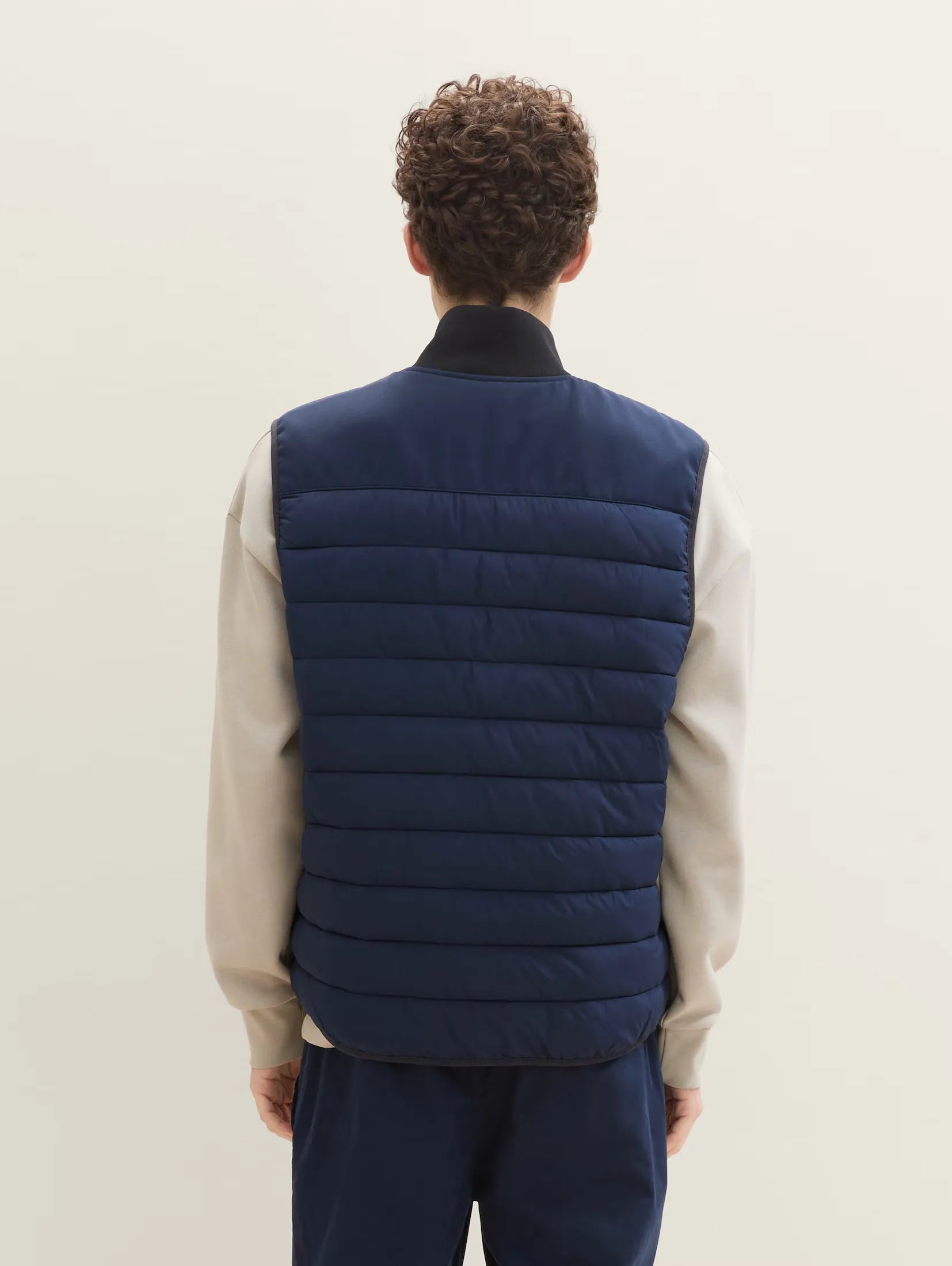 Tom Tailor Hybrid Navy Blue Vest