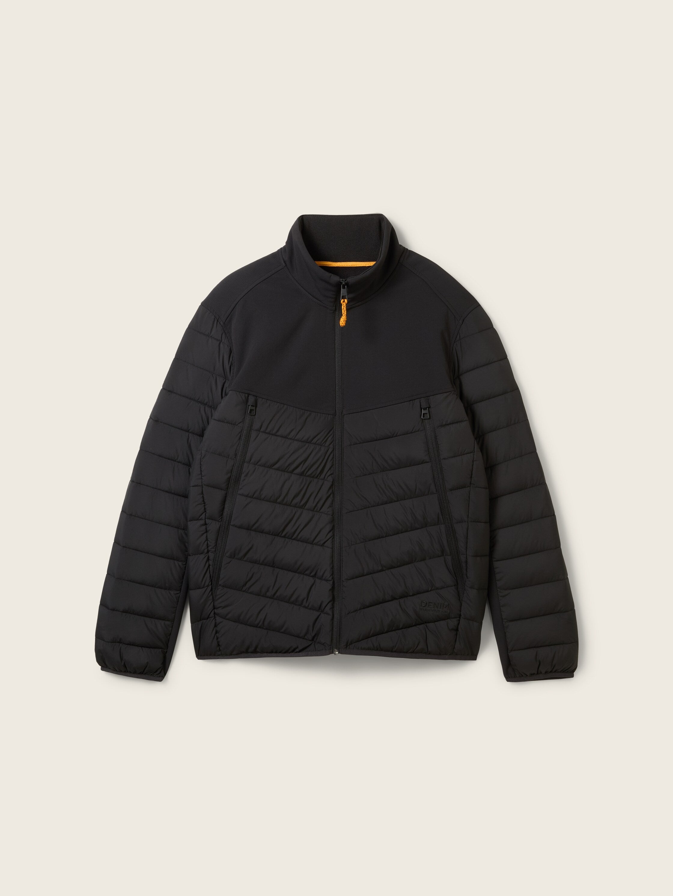 Tom Tailor Hybrid Quilted Black Jacket