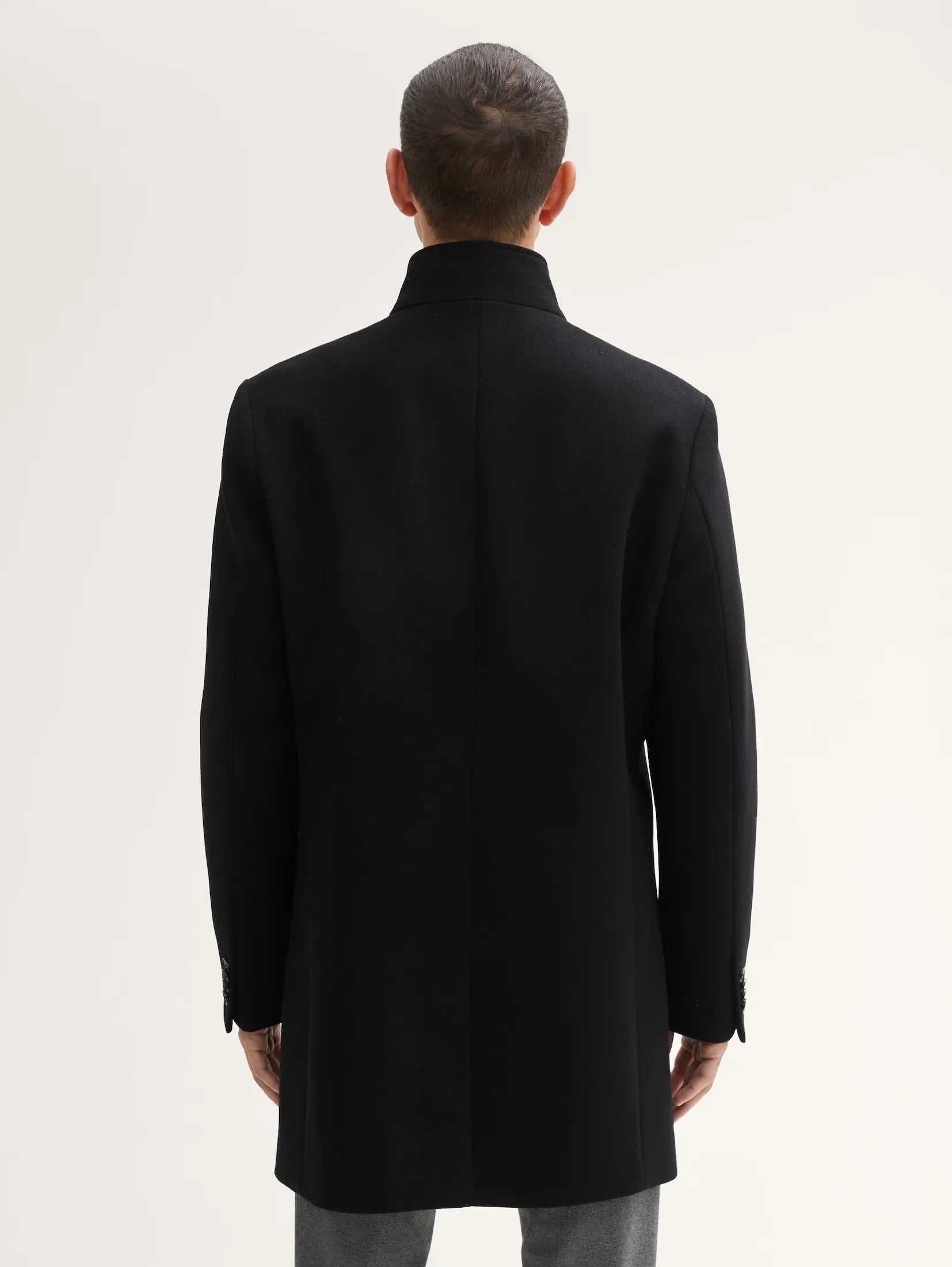 Tom Tailor Woolen Black Coat