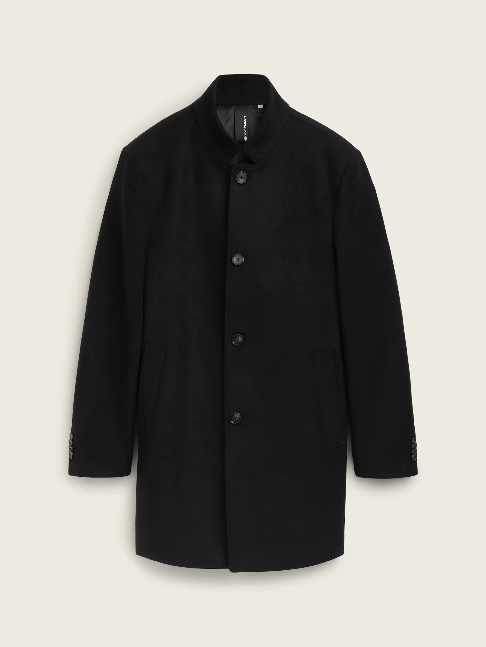 Tom Tailor Woolen Black Coat