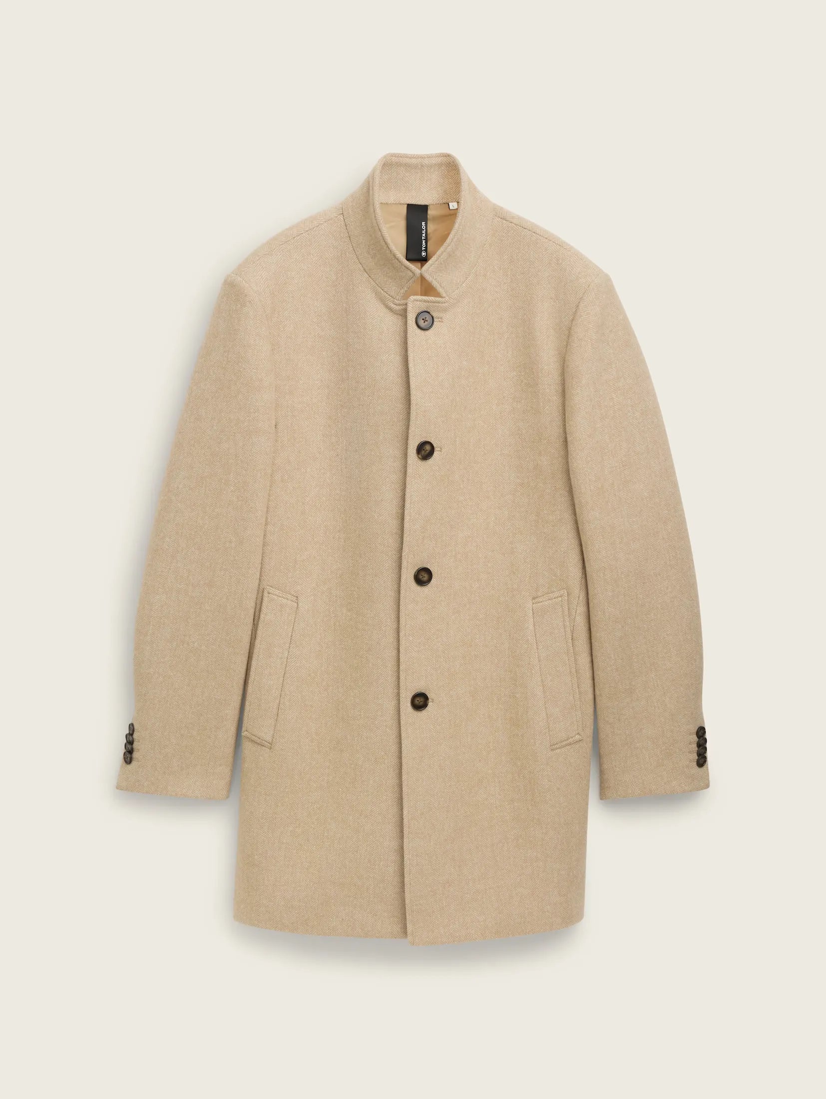 Tom Tailor Woolen Beige Coat