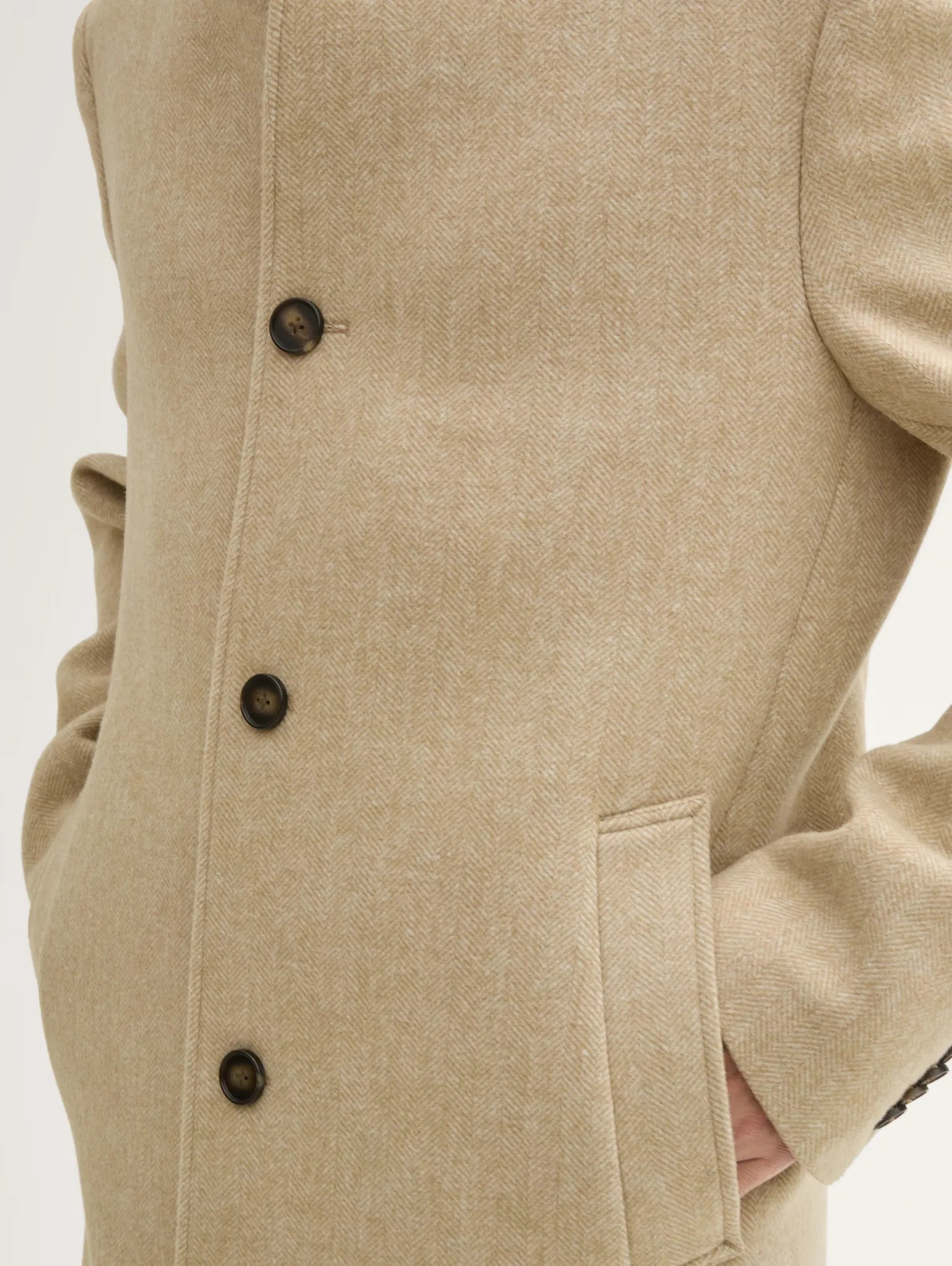 Tom Tailor Woolen Beige Coat