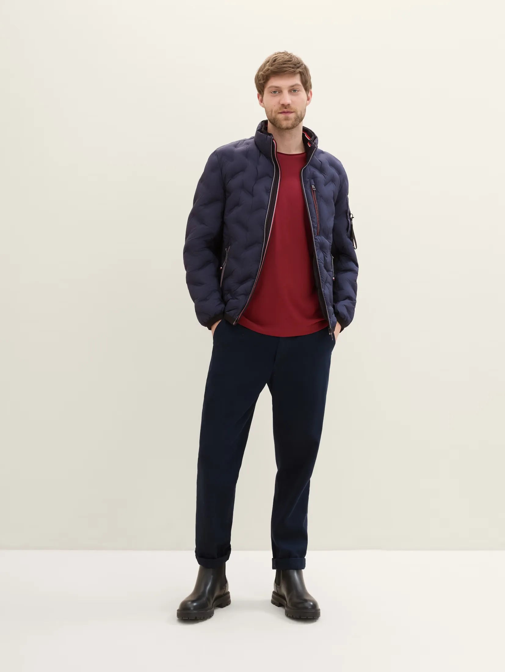 Tom Tailor Hybrid Navy Jacket