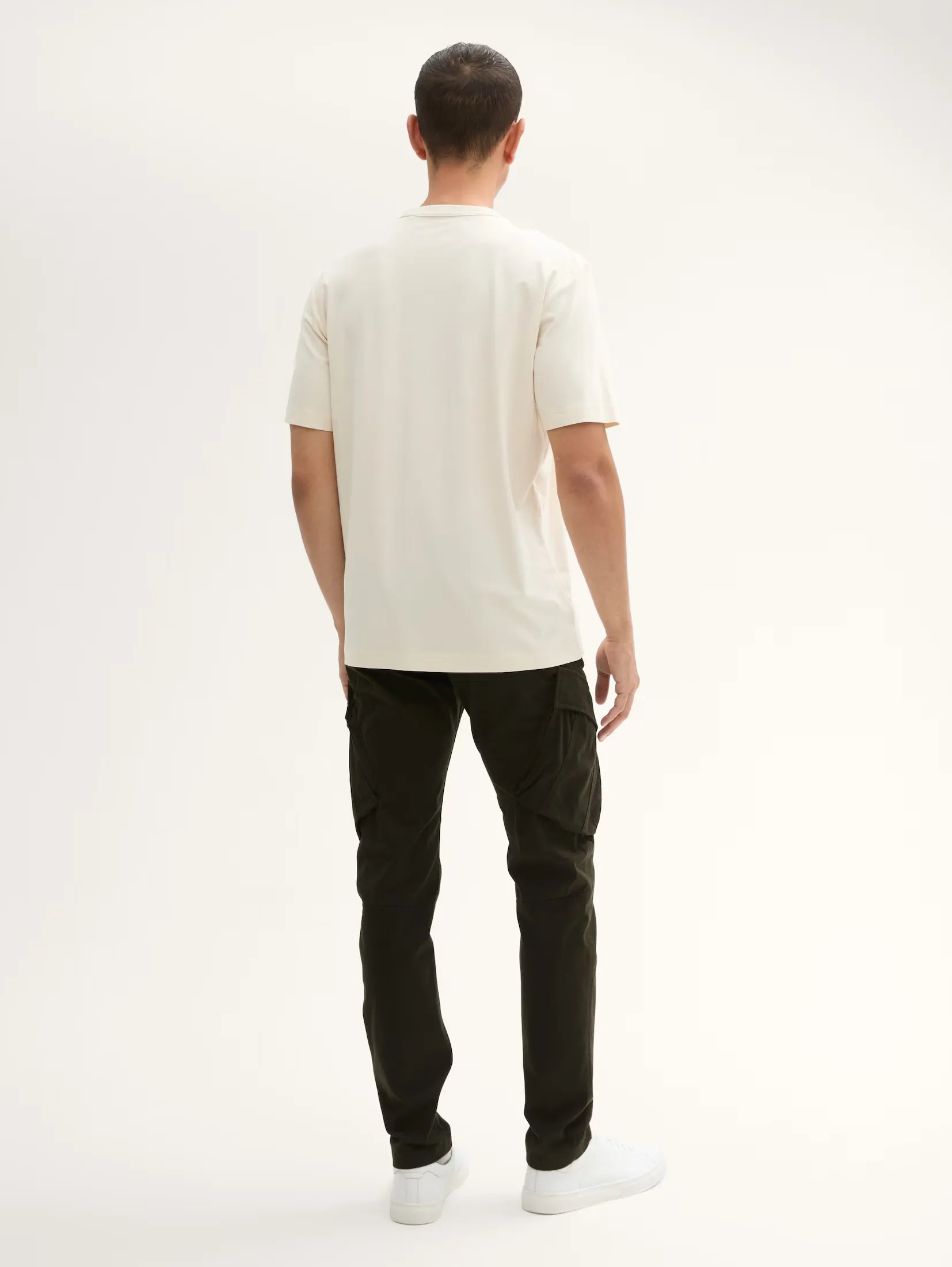 Tom Tailor Soft Tapered Khaki Cargo Pants