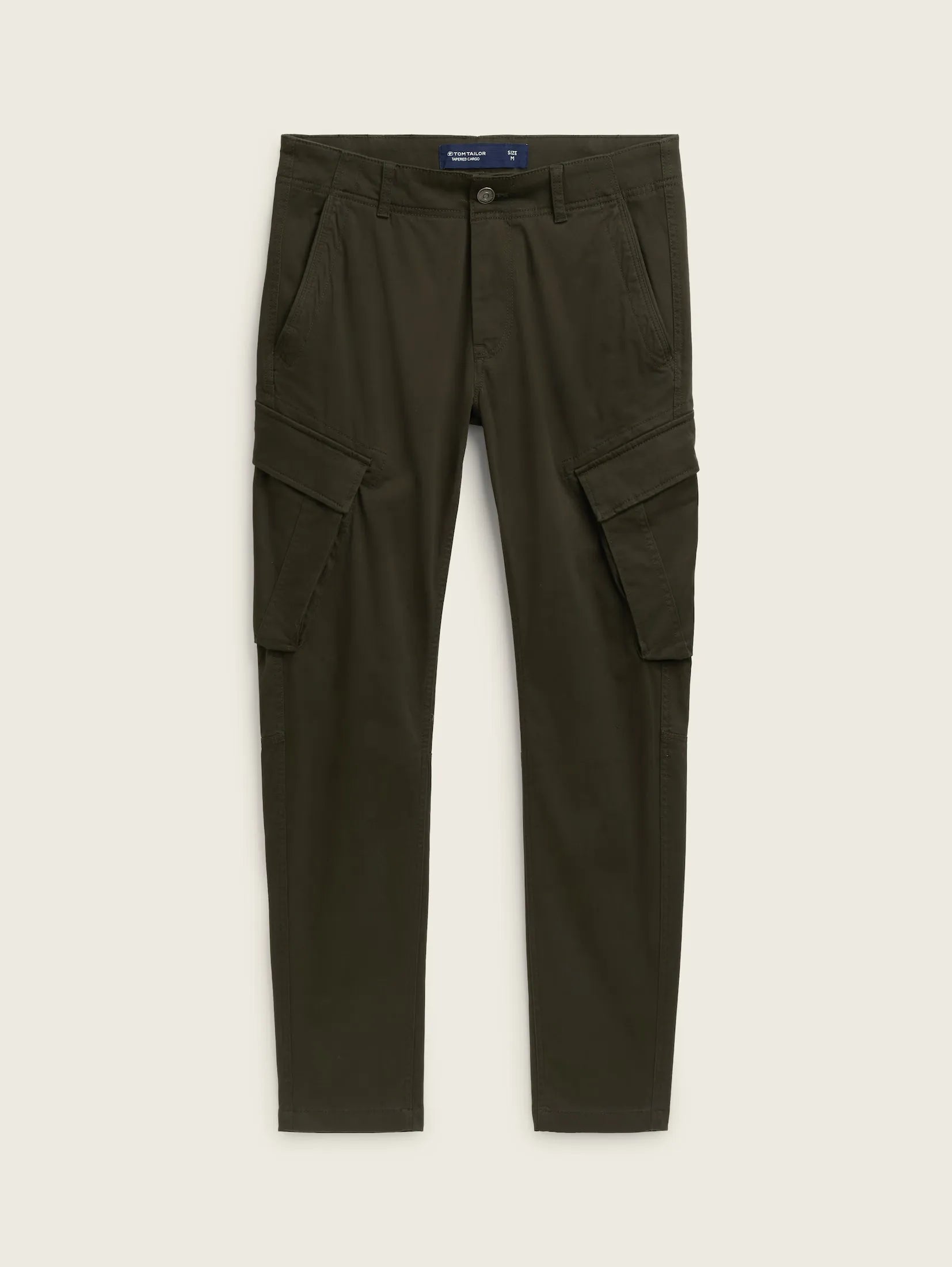 Tom Tailor Soft Tapered Khaki Cargo Pants