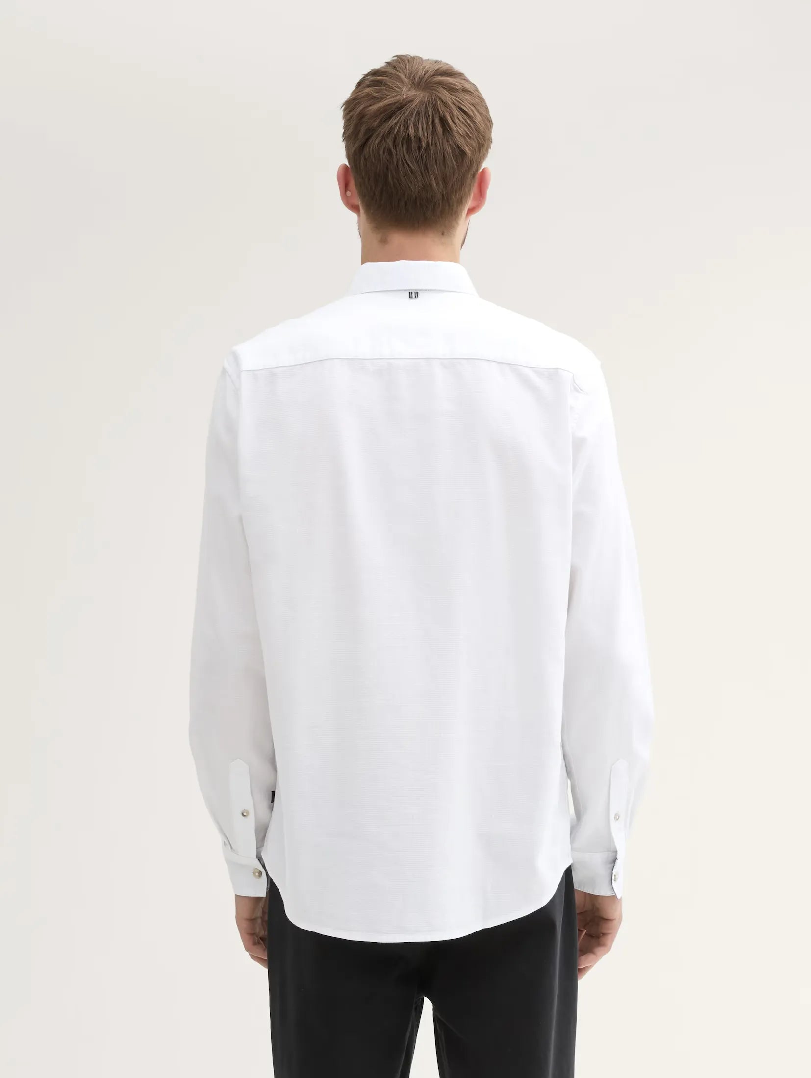 Tom Tailor Printed White Shirt