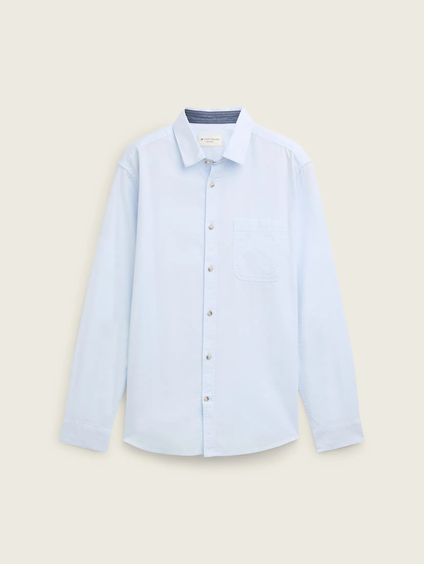 Tom Tailor Printed Light Blue Shirt