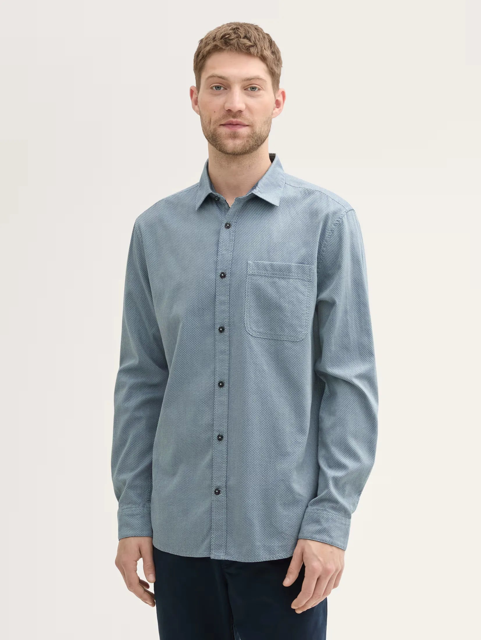 Tom Tailor Printed Dusty Mint Shirt